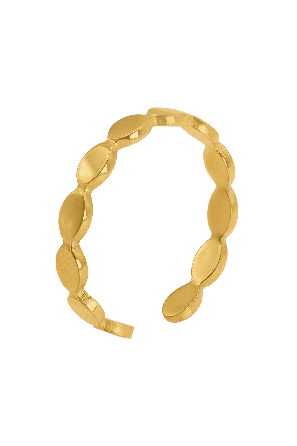 Heideman Schlichter Ring Numis Goldfarben Modisch für Damen - One Size