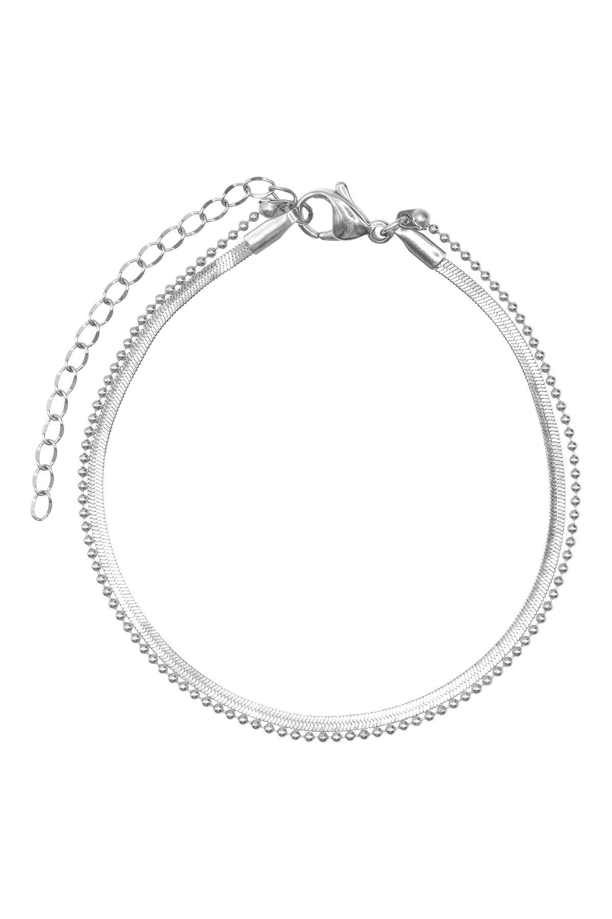 Heideman-Armband Herren Tul Silberfarben Klassisch 1