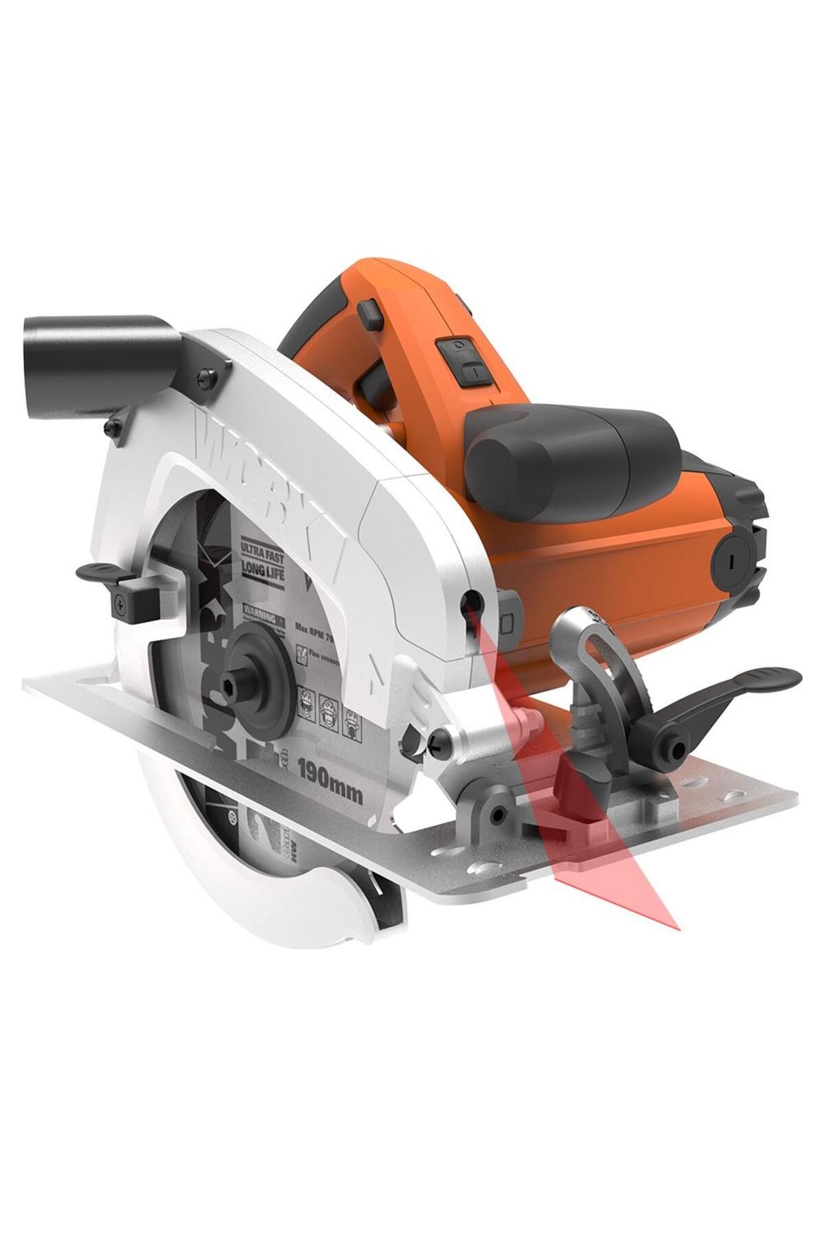 Pazarcan Worx Wx445 1600Watt 190Mm Profesyonel Lazerli Daire Testere