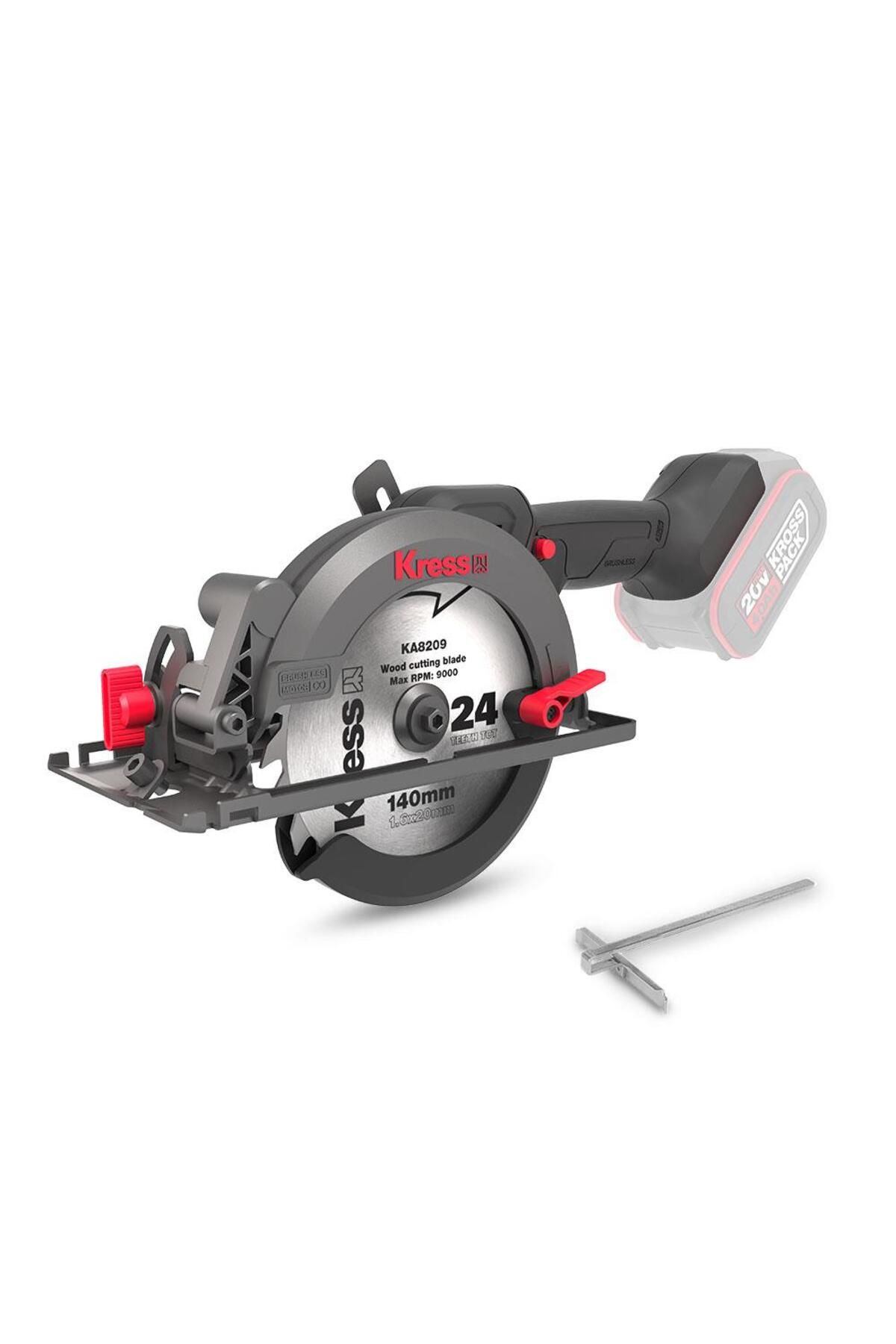 Pazarcan Kress Kue11.9 20Volt Kömürsüz 140Mm Profesyonel Çok Amaçlı Daire Testere (Akü Dahil Değildir)