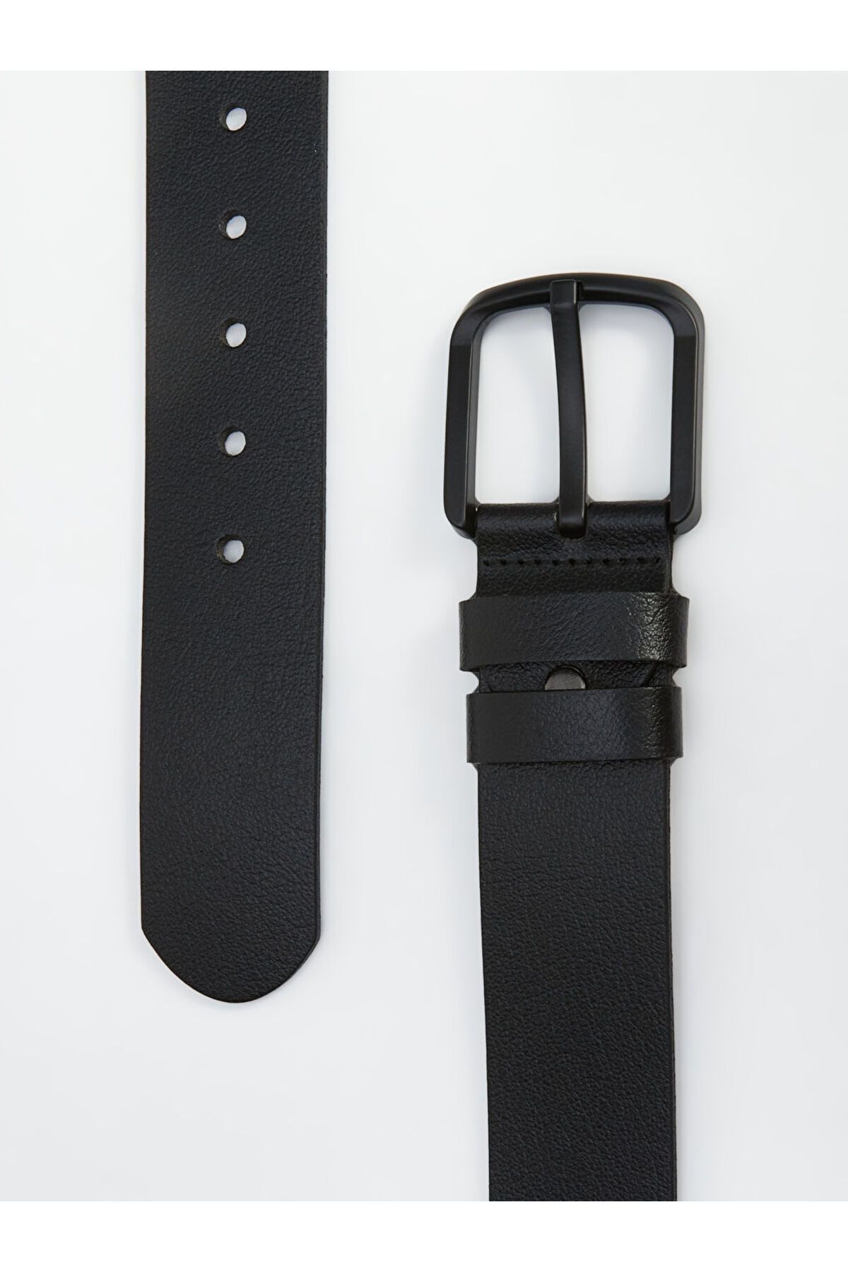 LC Waikiki-Black Genuine Leather Men's Belt 3