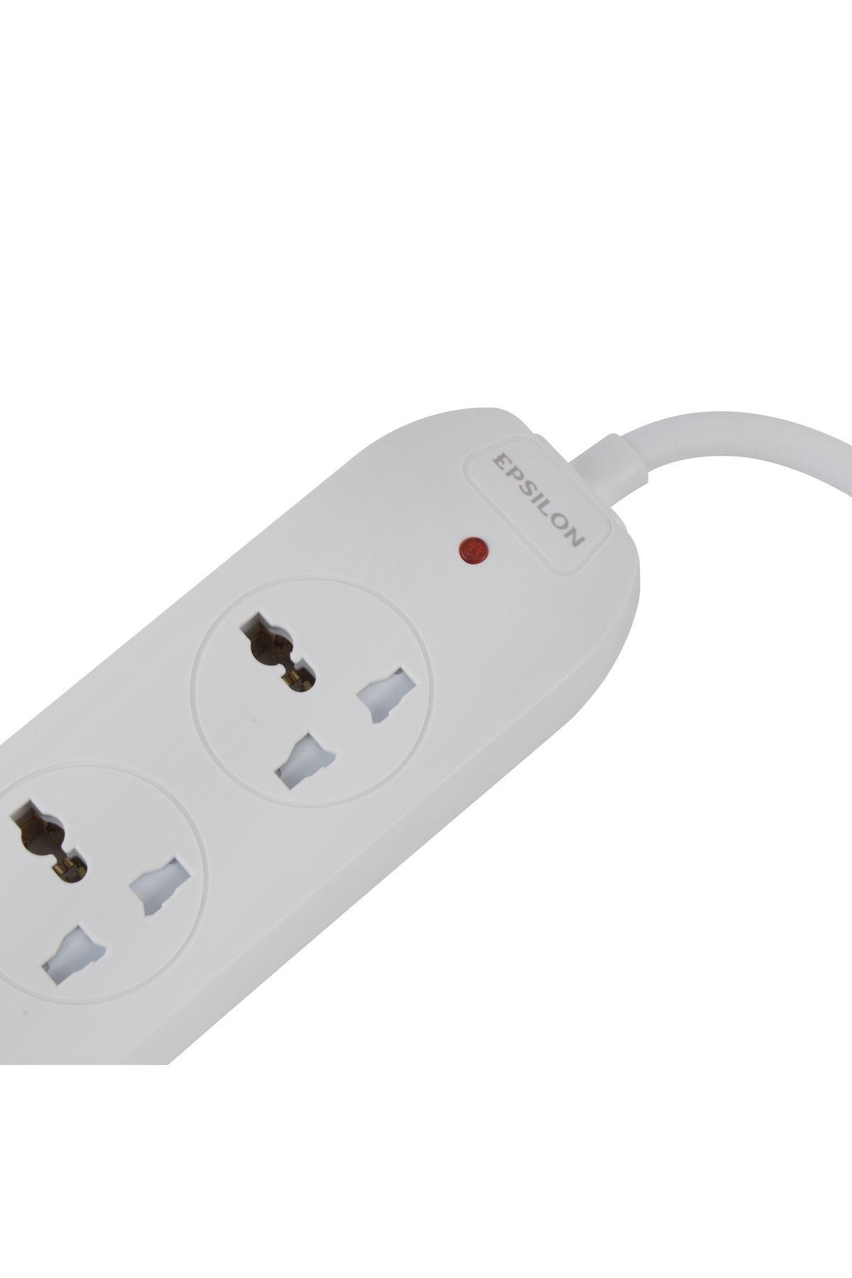 KRYPTON-Epsilon 3 Way Extension Socket- ES1109/ 2 m Cord,| White, Two-Year Warranty 3