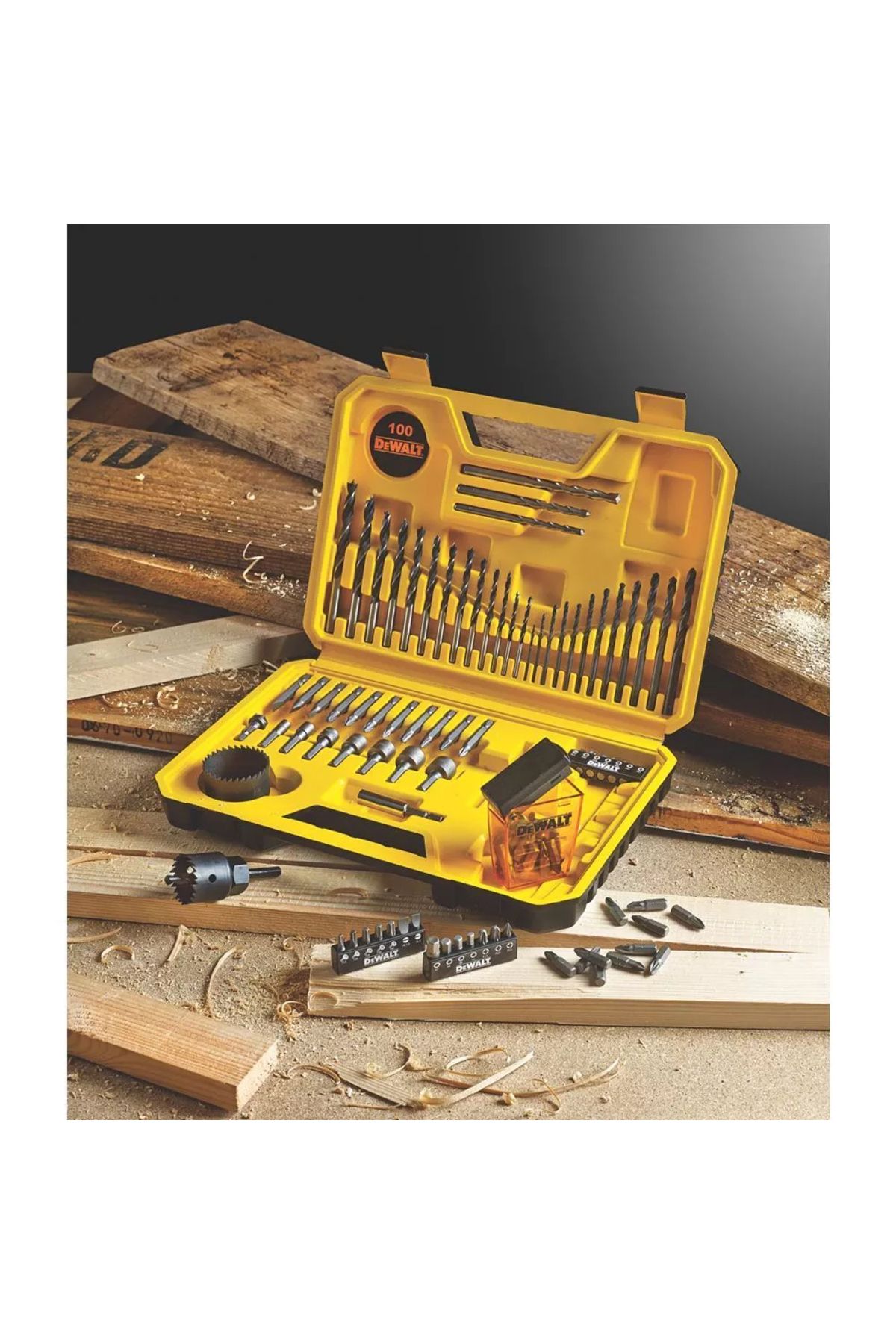 Dewalt-Combination Drill Bit Set - 100 Pieces - Black Durable Case Included 2