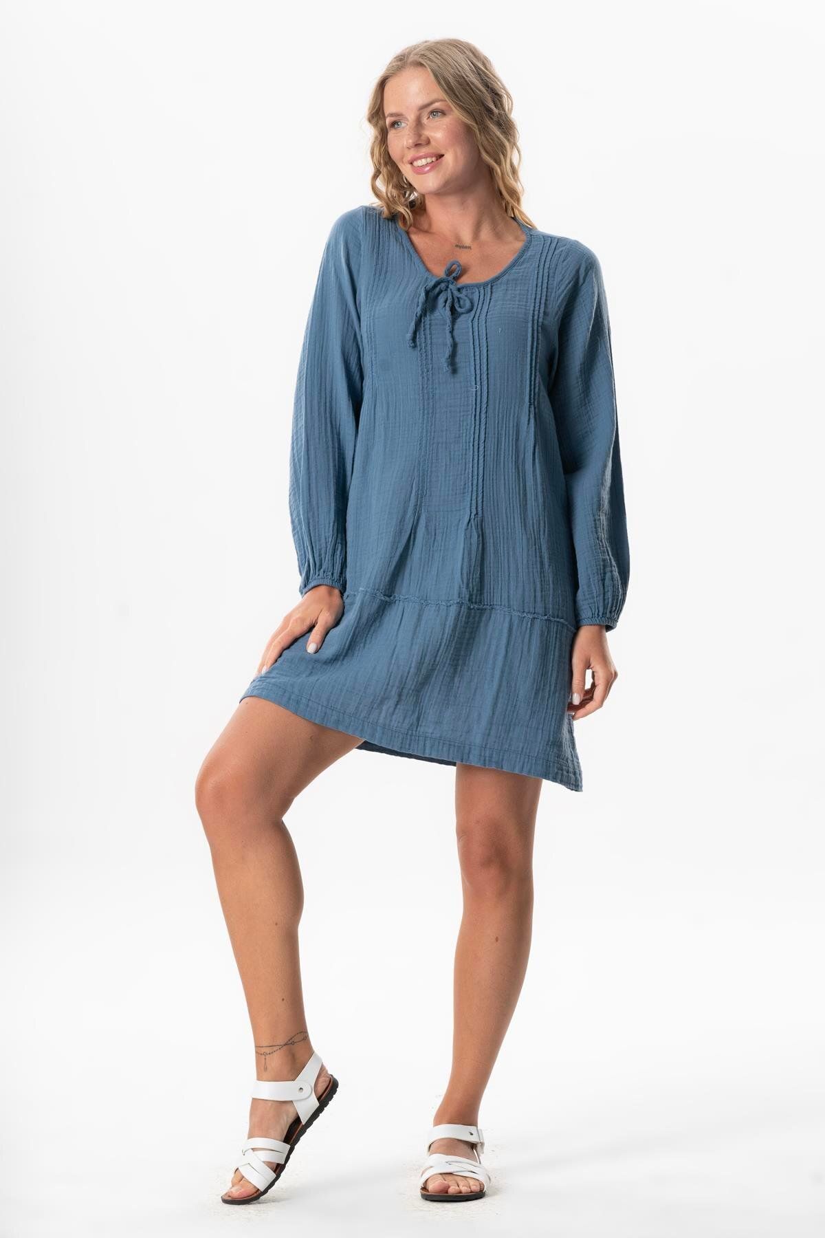 Eliş Şile Bezi-Short with Long Arm Celestial Binding, Angora Fur Fabric and Dark Feeling Ironing 5