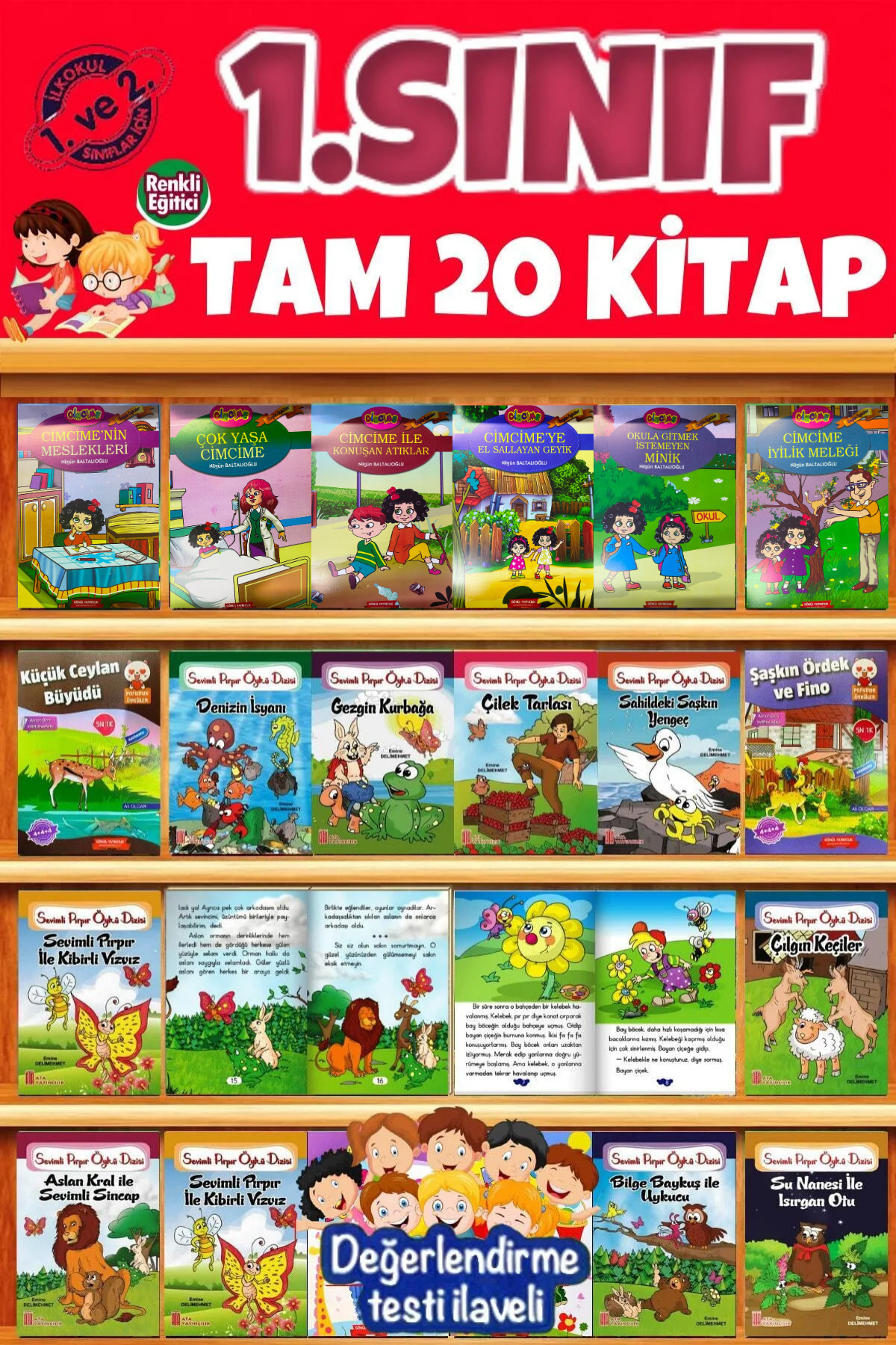 GÖNÜL YAYINCILIK 1. Sınıflar Için Tavsiyeli Kolay Okuma Hikaye Kitapları Seti Tam 20 Adet fotoğrafı 5 (önizleme)
