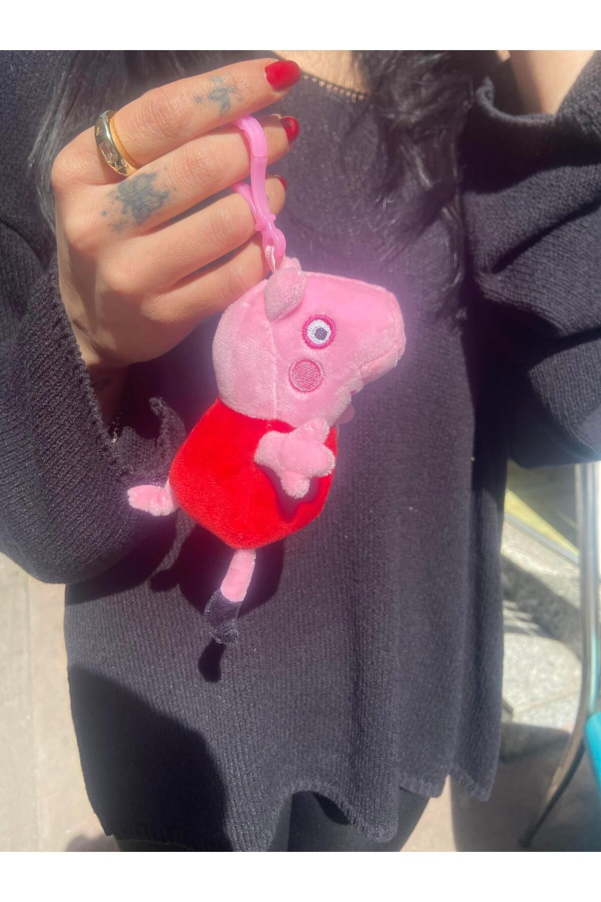 Piraye Gift Peppa Pig Peluş Anahtarlık Çanta Süsü 1 ADET