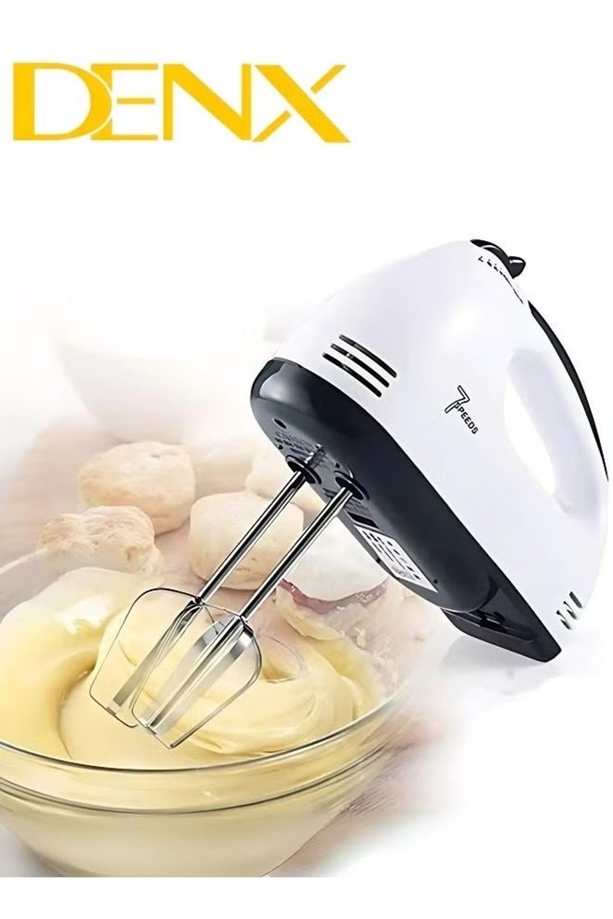 Denx-7 Speed Whisk Automatic Electric Egg Beater DX2007 2