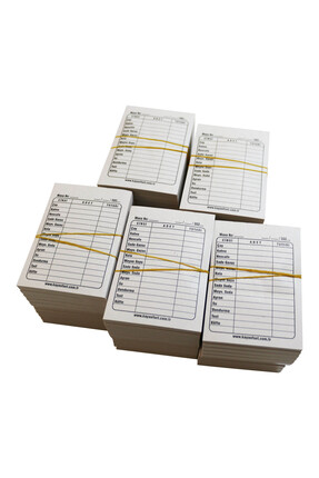 Kaya Çay Kahve Fişi Adisyon (A7) 7X10 cm Tek Nüsha 50 Adet / Cilt (Cep Boy)