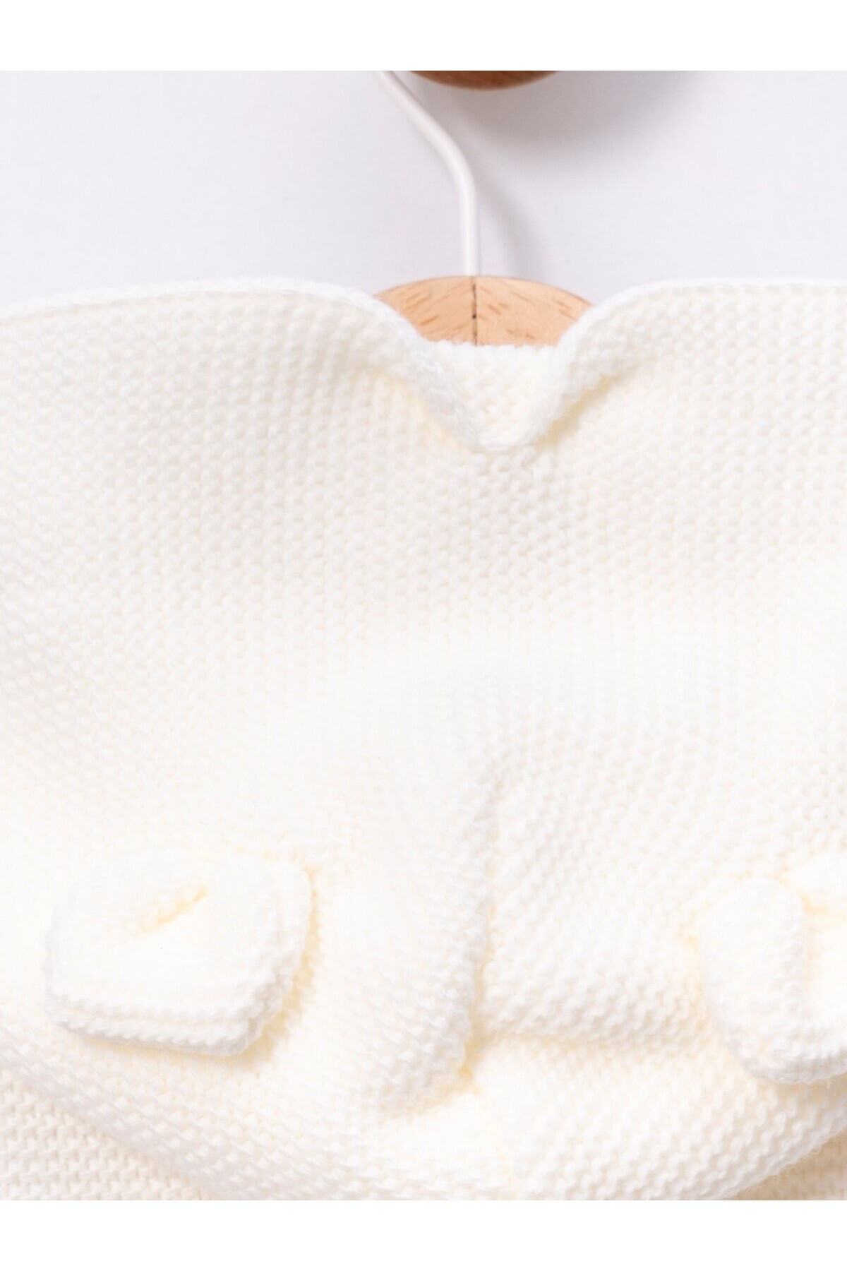 Cumino Kulaklı Kapüşonlu Örgü Hırka fotoğrafı 4 (önizleme)