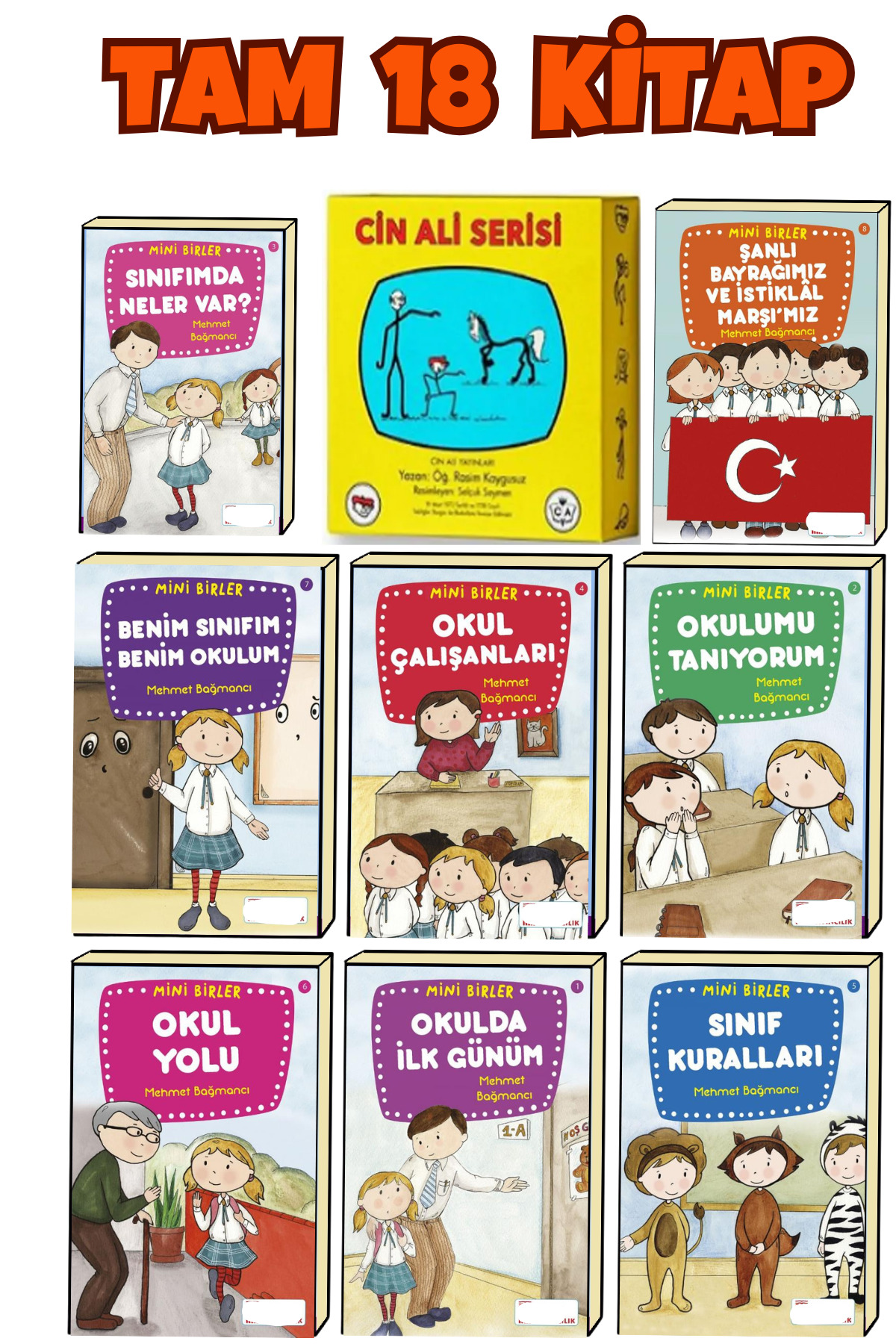 Cay Cin Ali Yayınları Cin Ali Hikaye Seti 10 Kitap+ 1.sınıflar Için Okumayı Sevdiren Hızlandıran Set fotoğrafı 2 (önizleme)