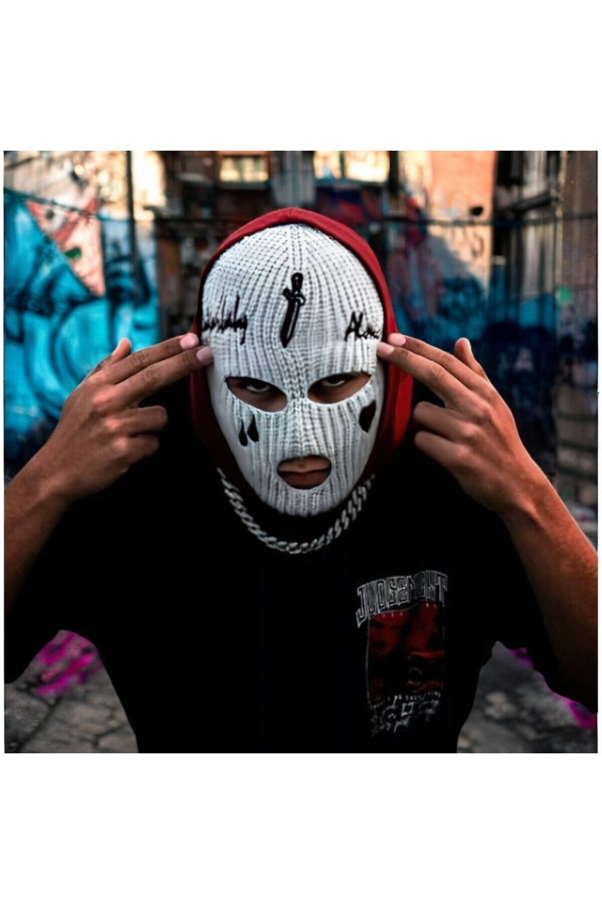 FG KONNİCHİWA-Ganster Hip Hop Style Snow Mask Ganster Hiphop Model 3