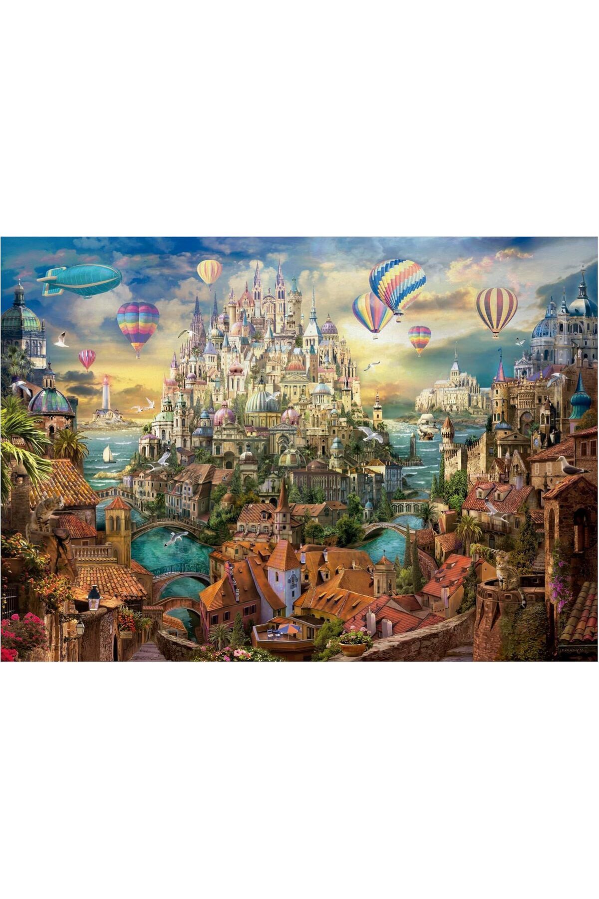 پازل ۲۰۰۰ تکه Educa مدل رُیای شهر | Dream Town - ساخت اسپانیا Educa Puzzle