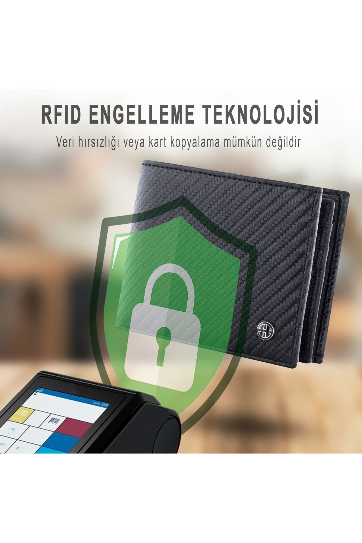 کیف پول مردانه TREVISO کلاسیک CARBON CORE COAK CEP چرمی TRUE مردانه'S WALLET RFID محافظت شده کربن Trusador