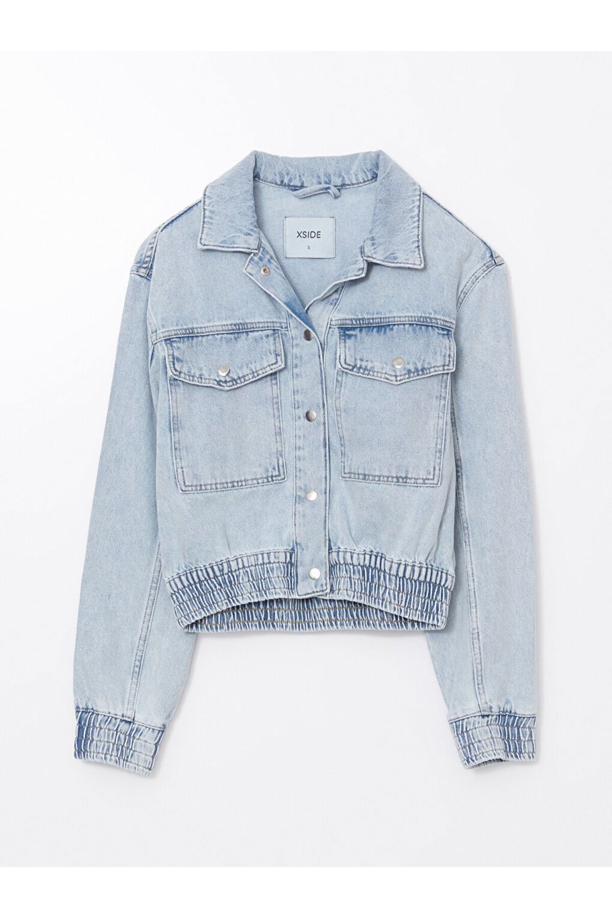 LC Waikiki Kurtka Jeansowa Damska Z Kołnierzykiem Koszulowym Oversize - Kobieta - XL