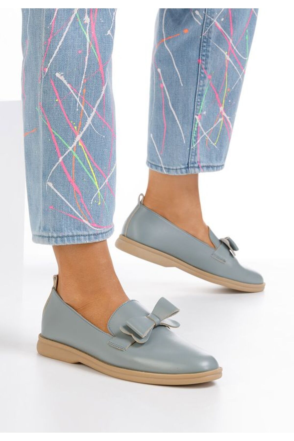B T Shoes Mocasini Dama Andeva Albastri Femeie - 36