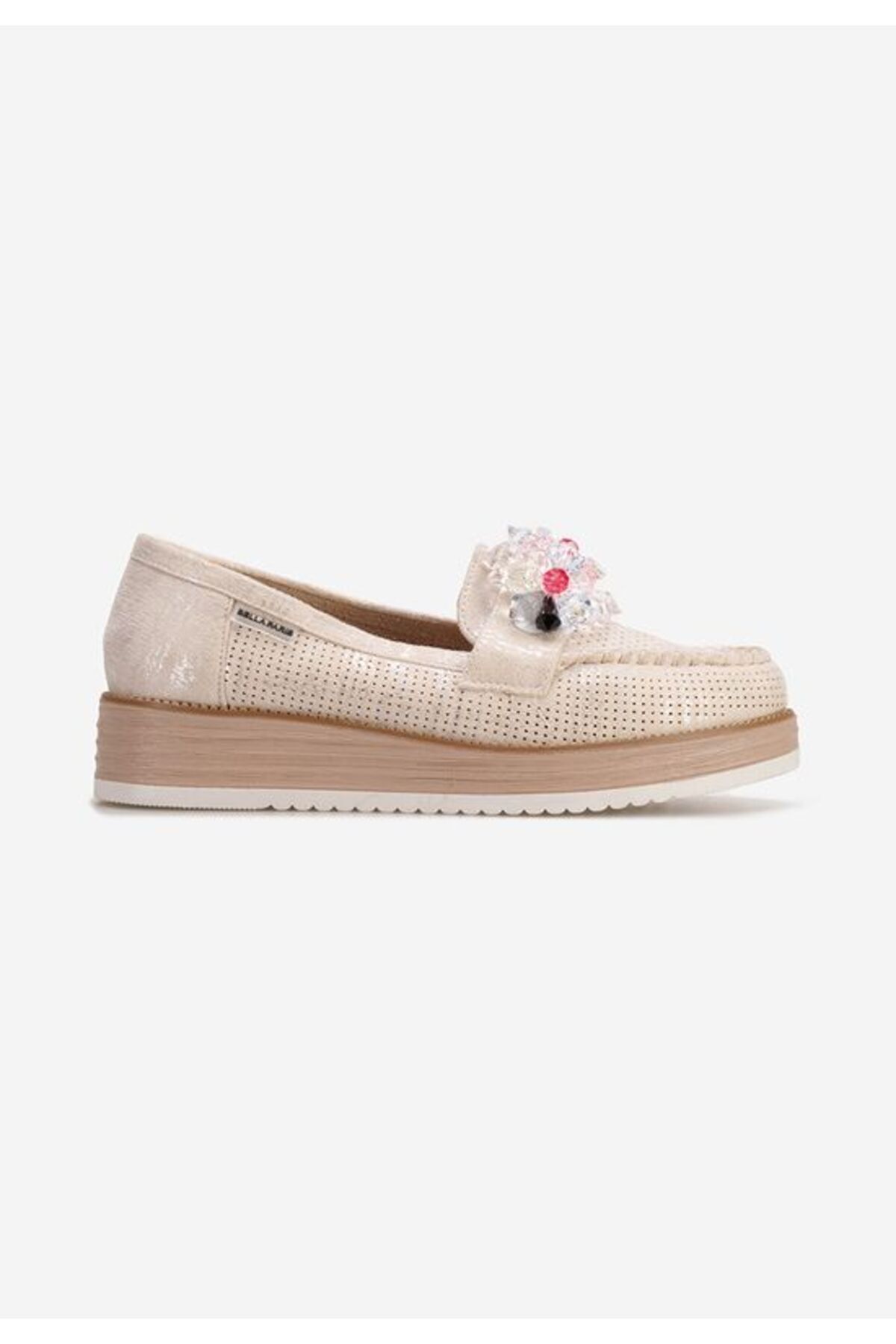 B T Shoes-Mocasini cu talpa groasa Veiga V2 argintii 3