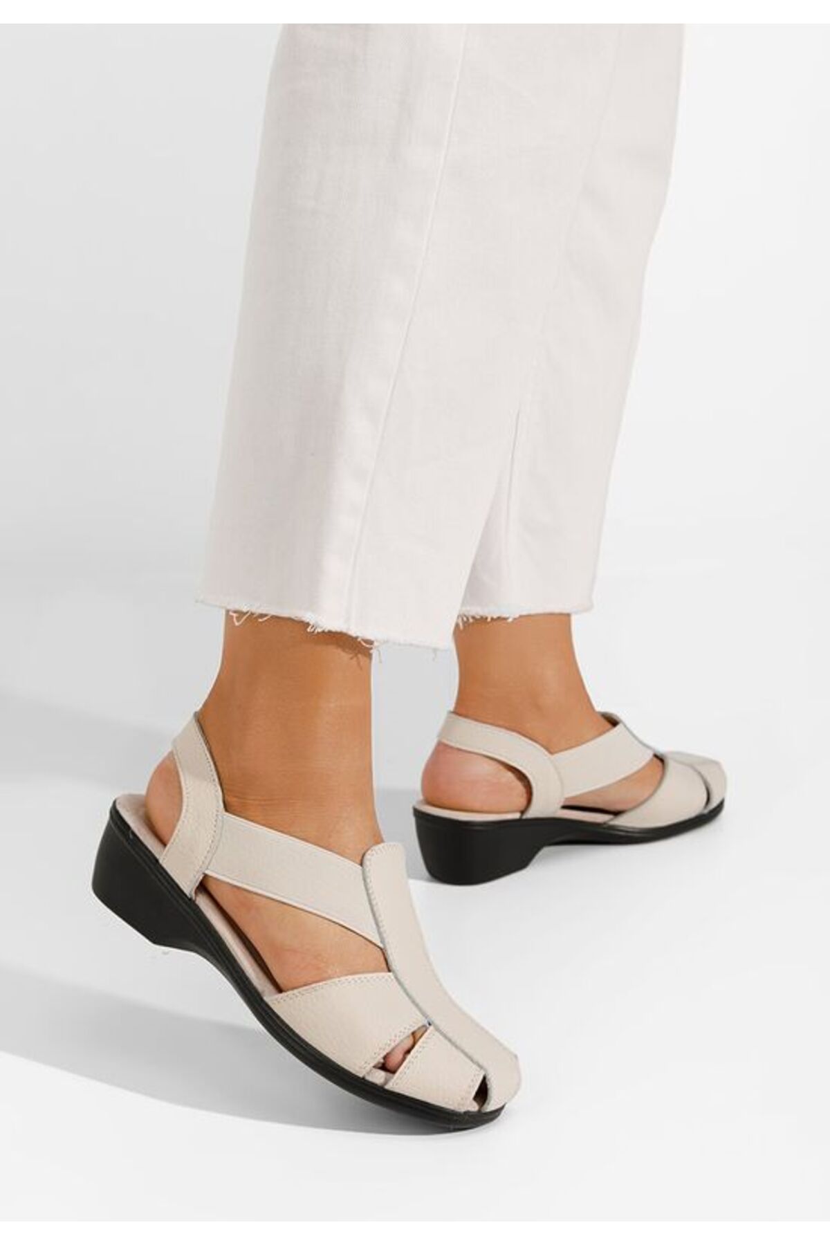 B T Shoes Sandale Dama Piele Melona V4 Bej Femeie - 38