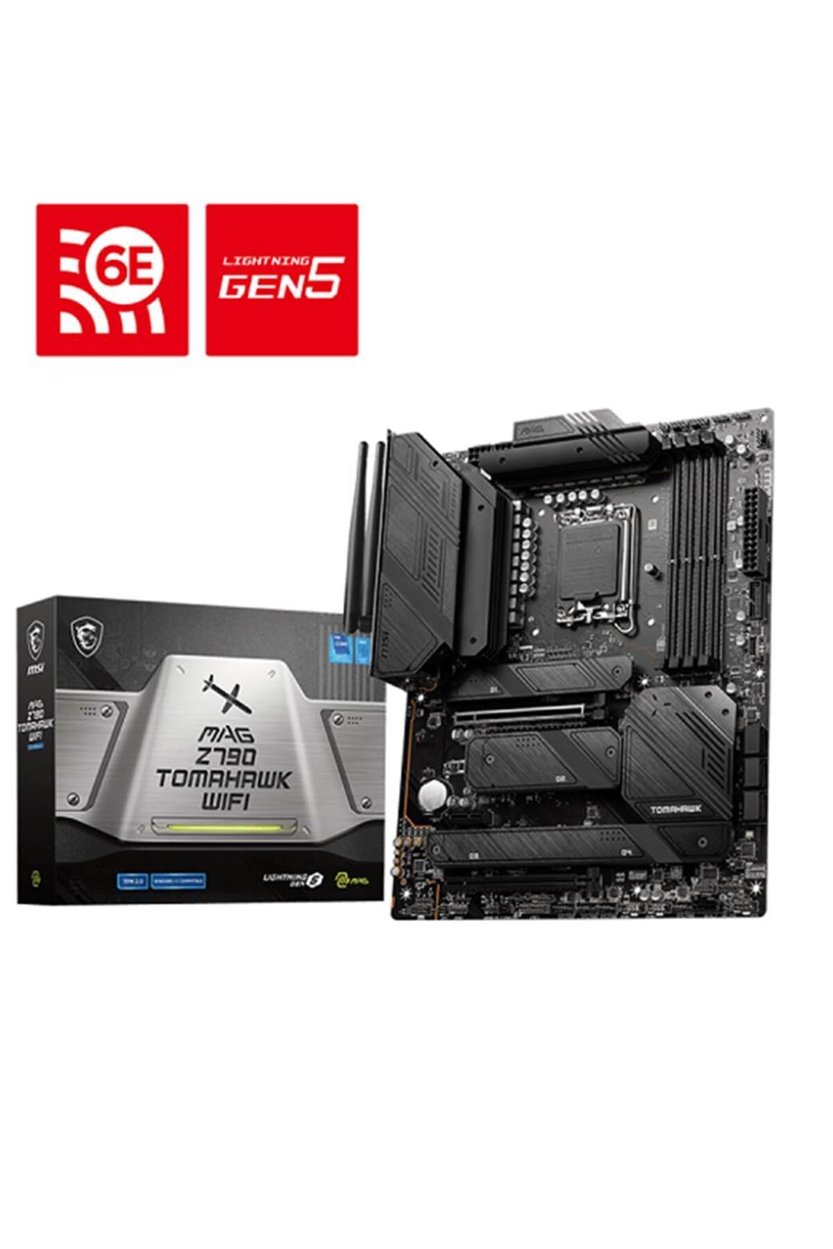 X Reklam Bilişim Msi Mag Z790 Tomahawk WIFI DDR5 Intel Z790 Soket 1700 DDR5 7200(OC)MHz ATX Gaming (Oyuncu) Anakart