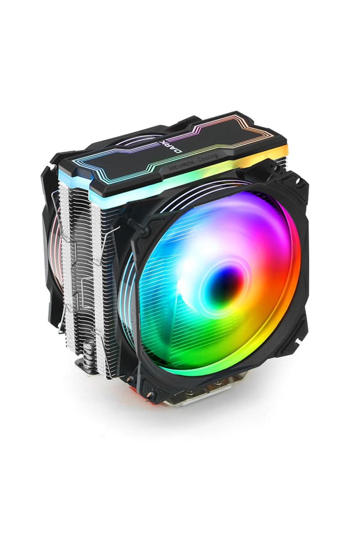 Vobotek Teknoloji Dark DKCCX129 Freezer X129 2xAddresseble RGB LED Fanlı Kule Tipi Soğutucu