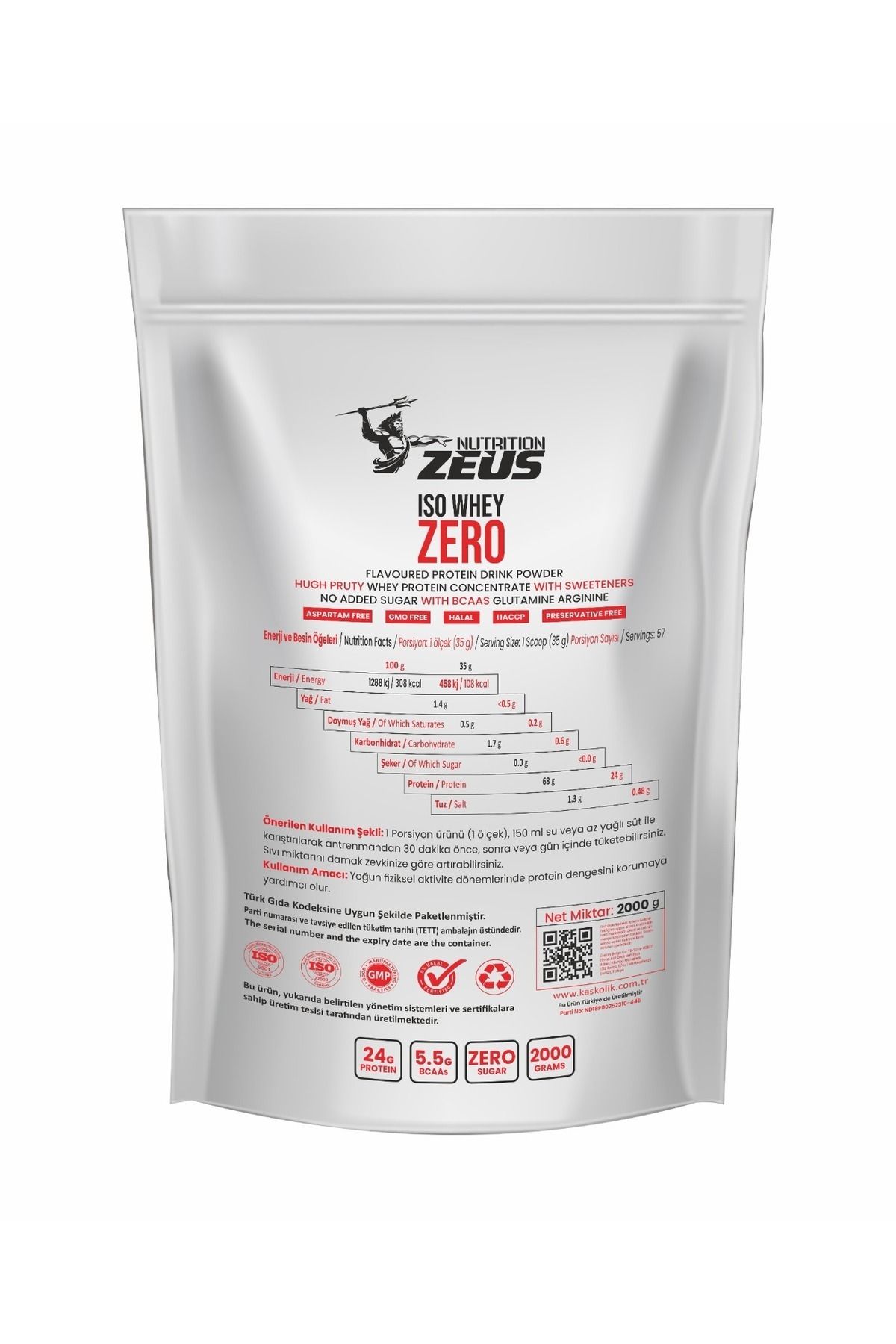 ZEUSNUTRITION-Zeus Nutrition Iso Whey Zero Protein Powder 2000Gr-Chocolate 2