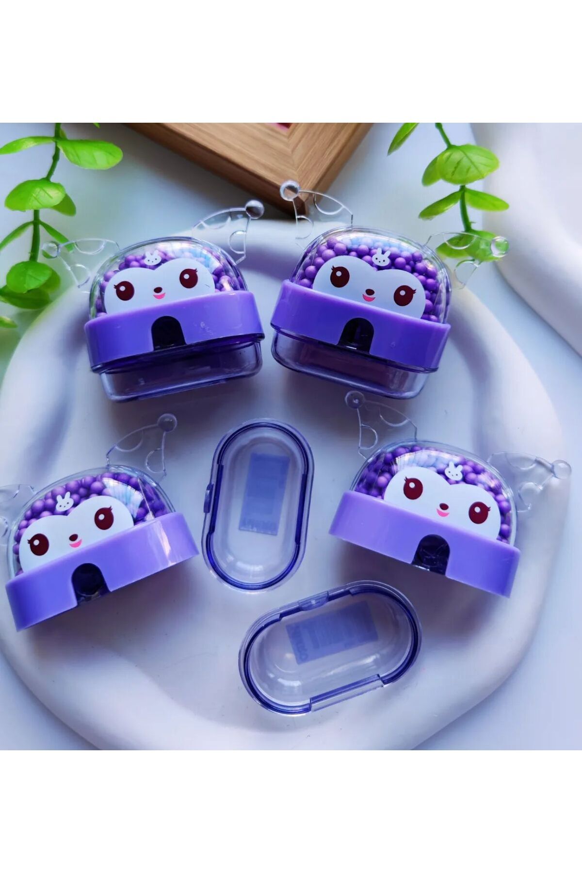 Deniz Oyuncak RENKLİ KÖPÜK BONCUKLU HAZNELİ HARİKA KUROMİ KALEMTRAŞ