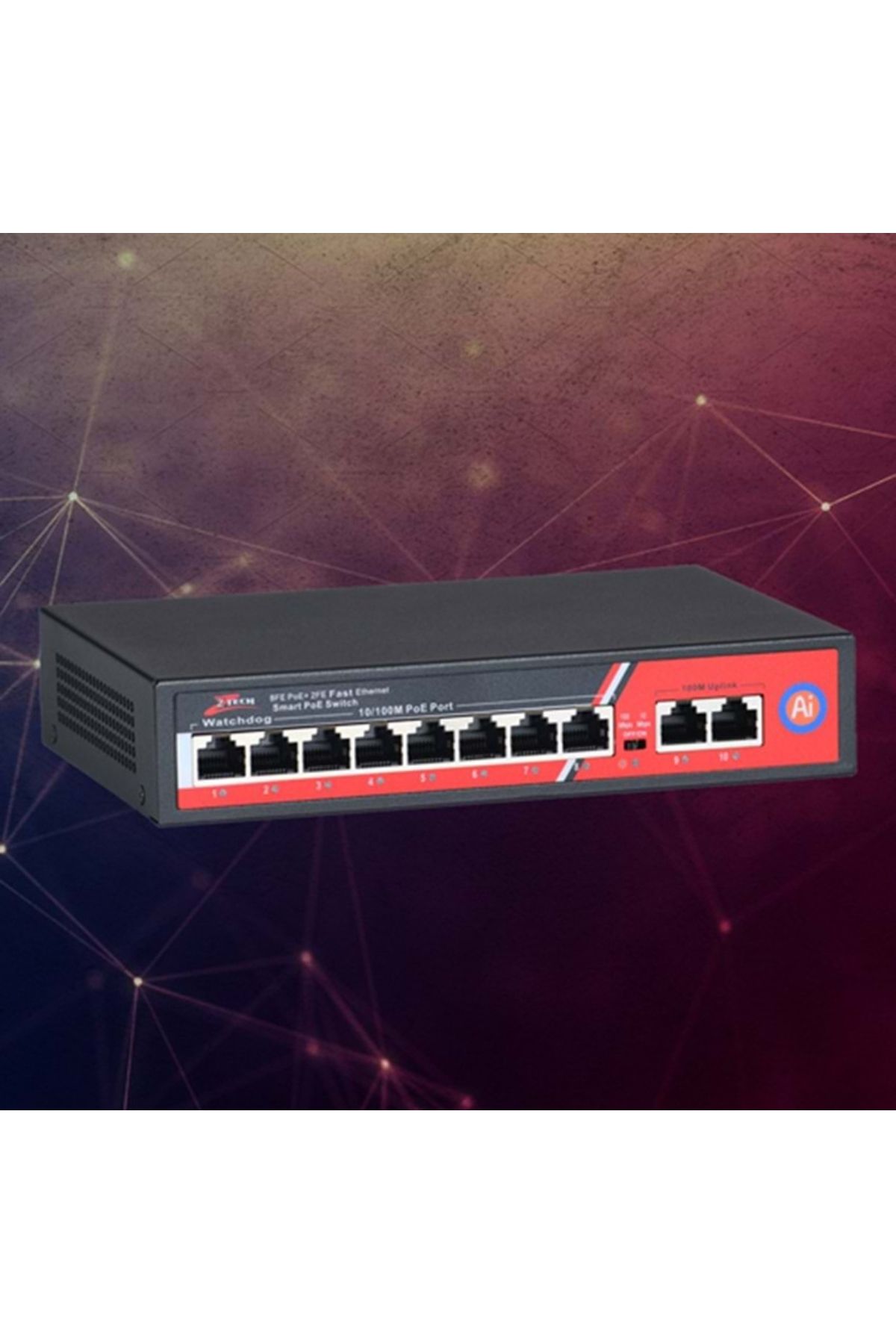 ZTECH 8+2 POE SWITCH
125W