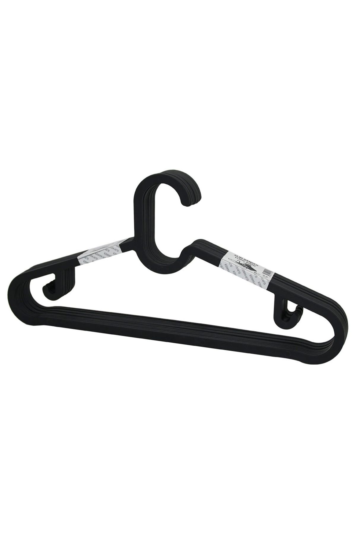 shopwave 10PCS PLASTİK - ANTRASİT GRİ ELBİSE ASKISI (5047)
