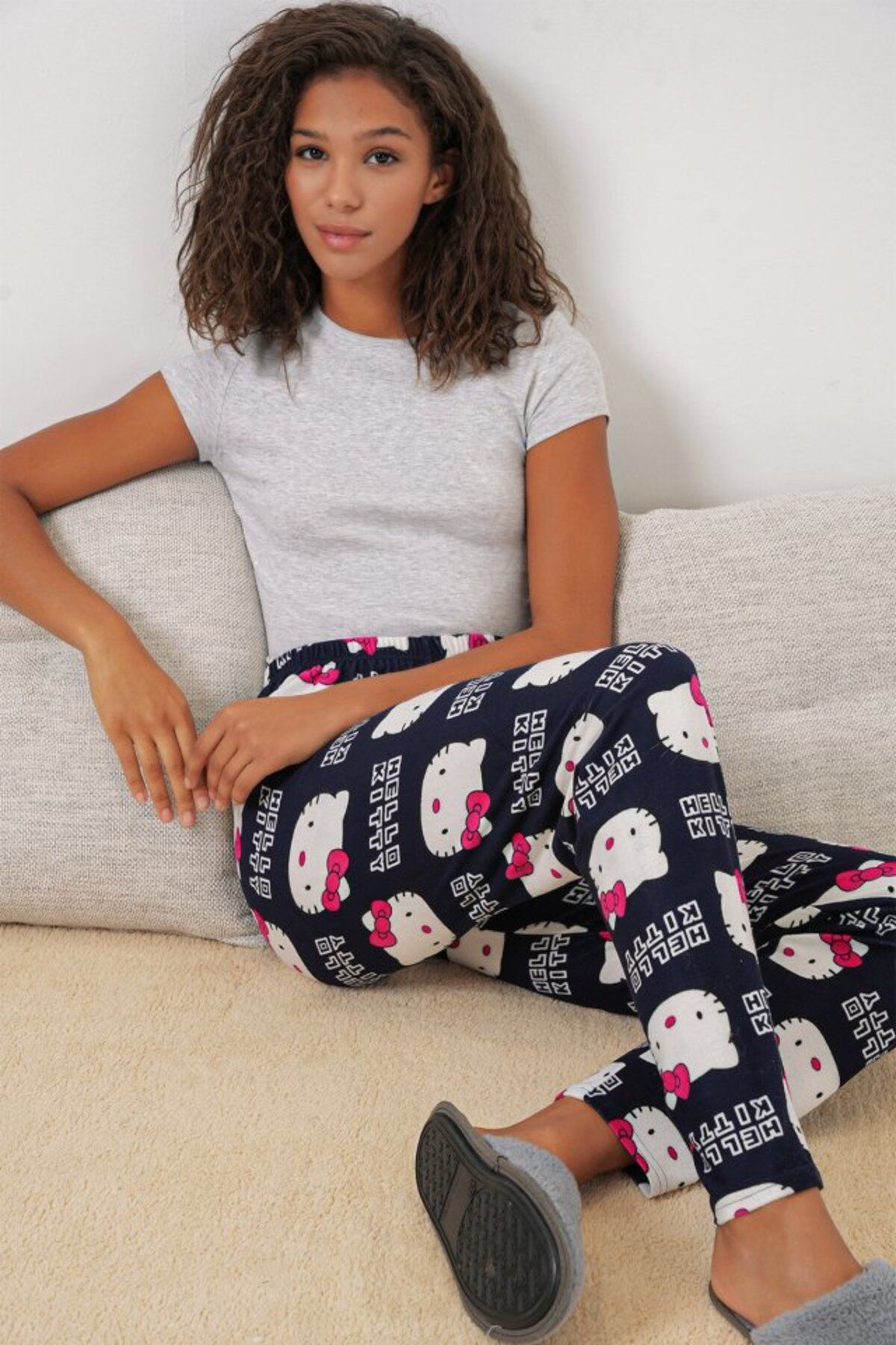 novafems 4323 Desenli Pijama Altı - A.Lacivert