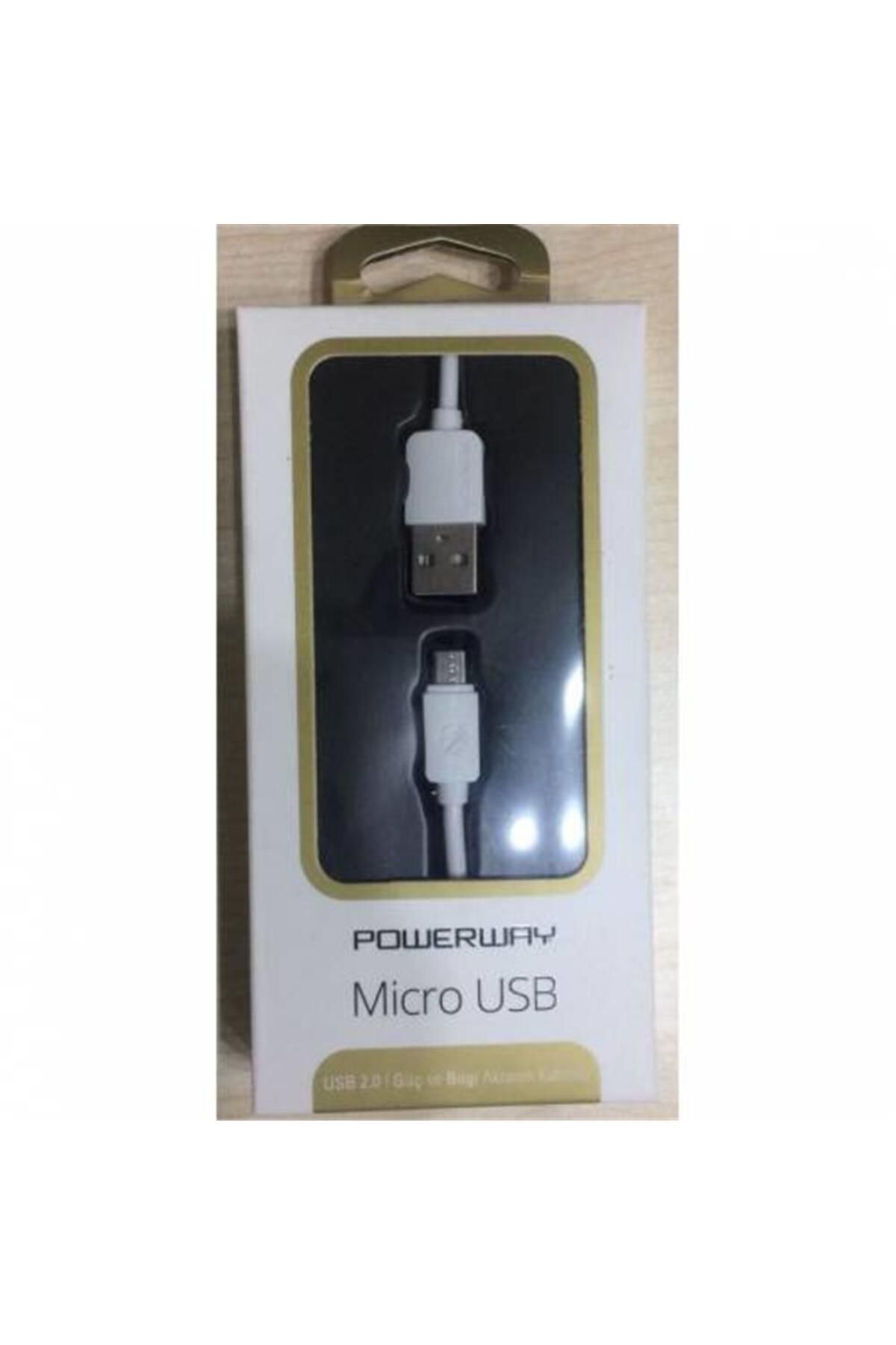 Vobotek Teknoloji Powerway Sm03 2.A 1mt Usb Micro Şarj Kablo Kutulu Usb 2.0 Hızlı Şarj
