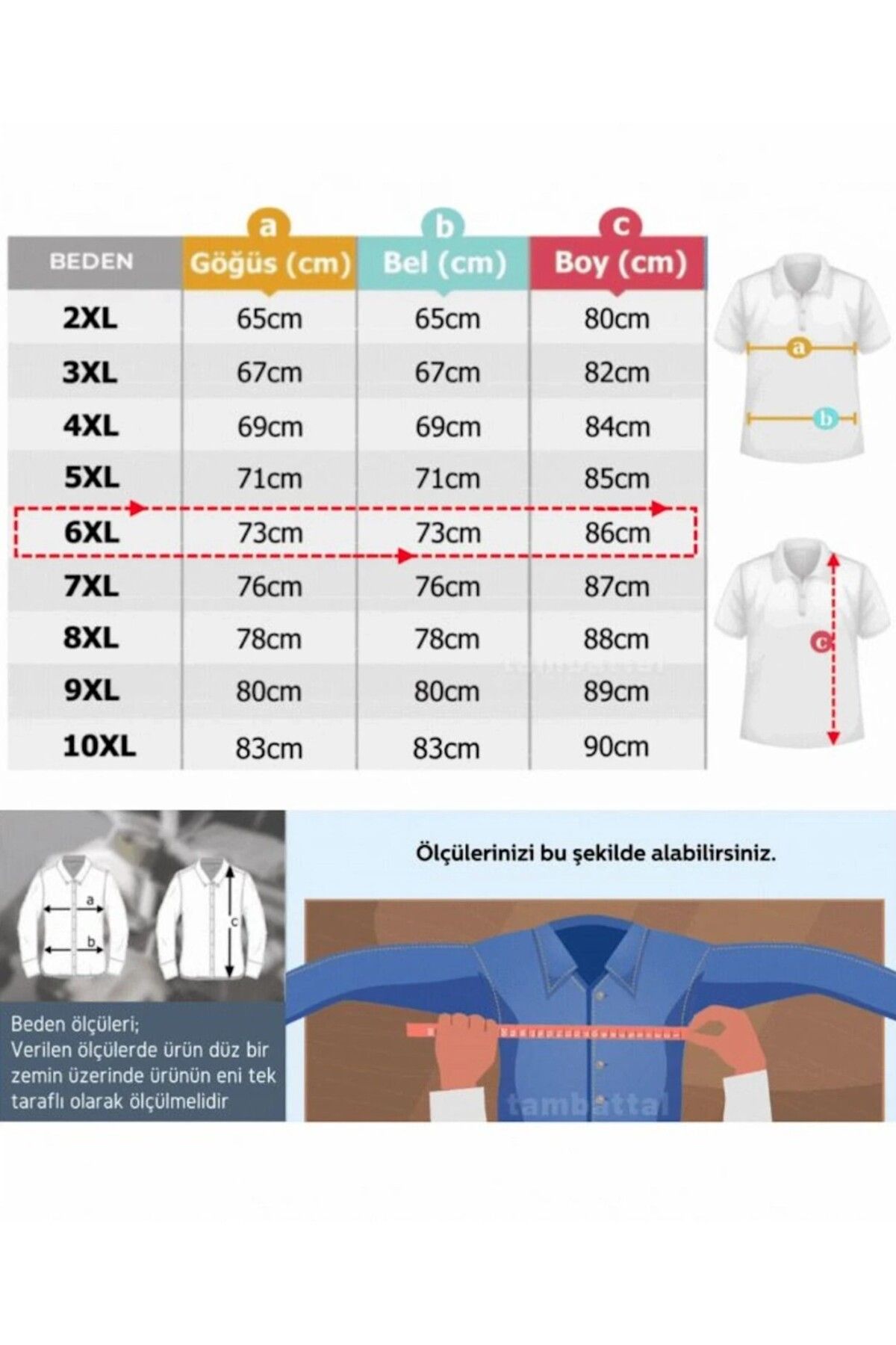 tambattal-Dekons Large Size Lacost Pike Bis Collar T-Shirt Suitable for 115kg to 175kg 7