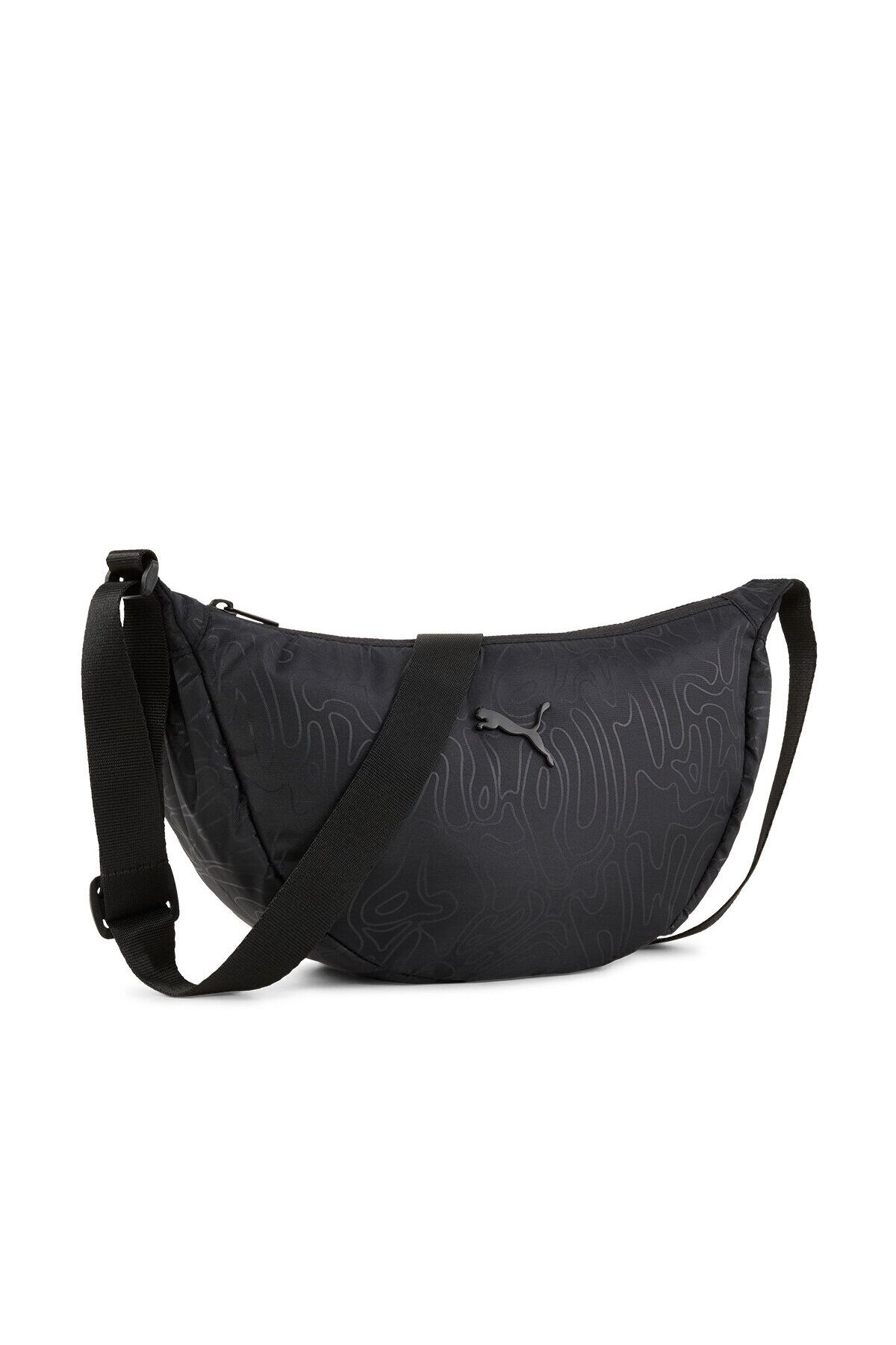 091340 01 POP Half Moon Black Shoulder Bag Puma