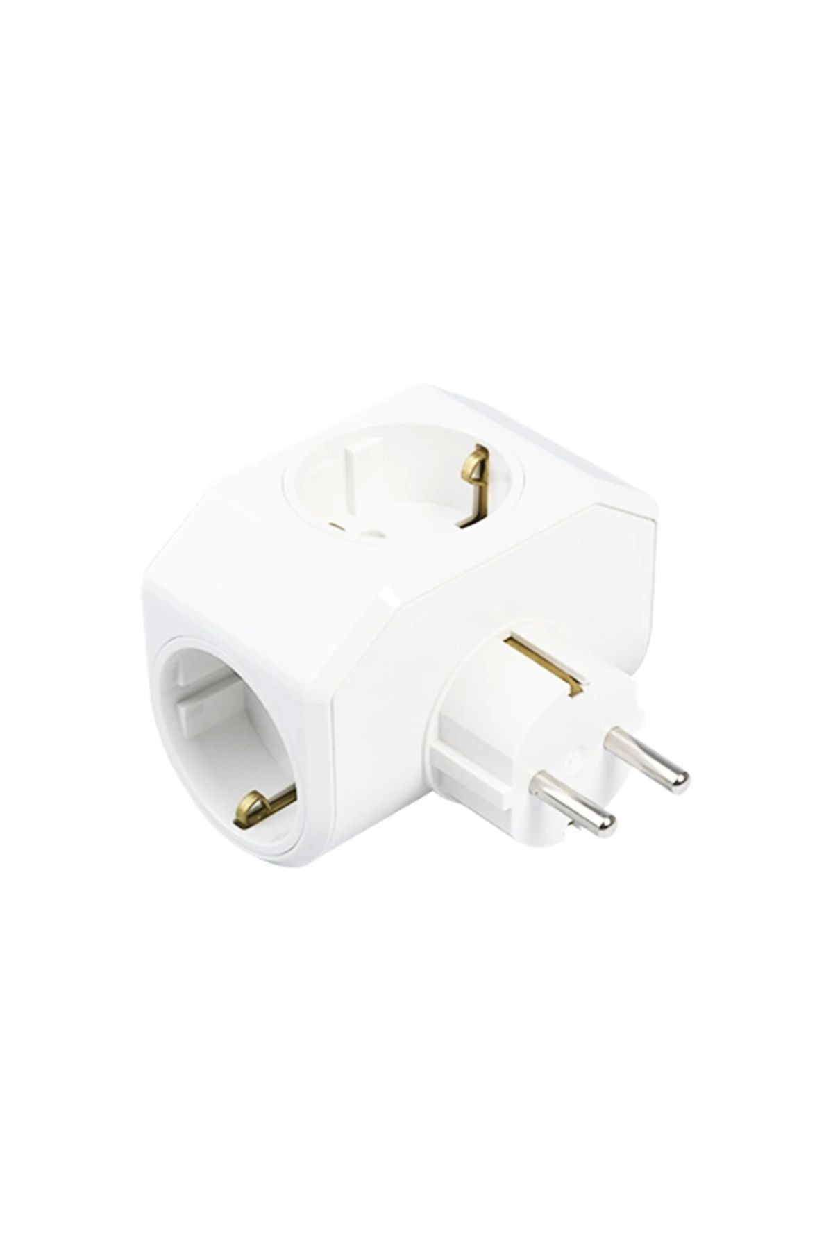 shopwave BEYAZ YONCA PLUS 3LÜ TOPRAKLI PRİZ FİŞ 03-ZM (5047)