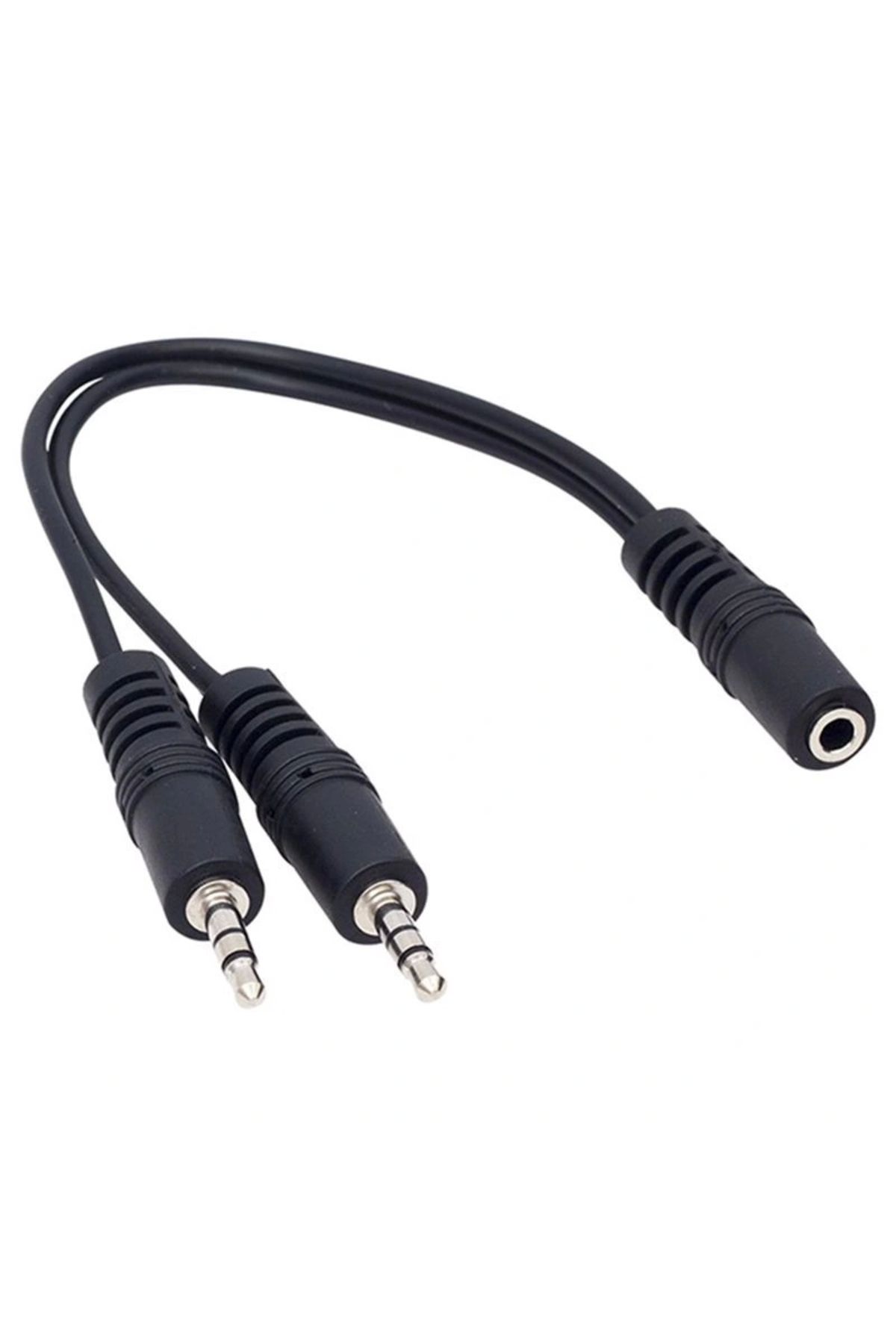 shopwave 3.5 MM STEREO DİŞİ / 2 X 3.5MM STEREO ERKEK 20 CM Y KABLO KABLO (5047)