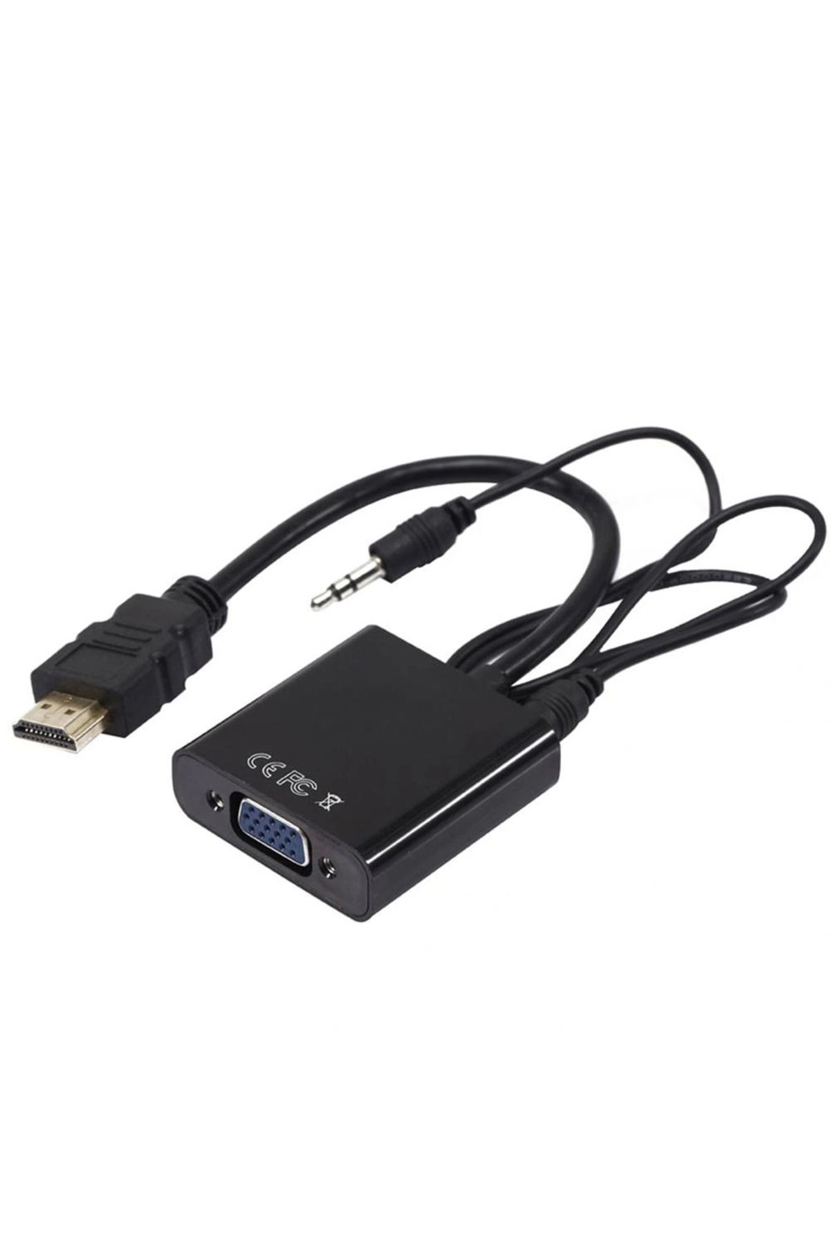 shopwave HDMI TO VGA ÇEVİRİCİ ADAPTÖR SES ÇIKIŞLI KUTULU (5047)