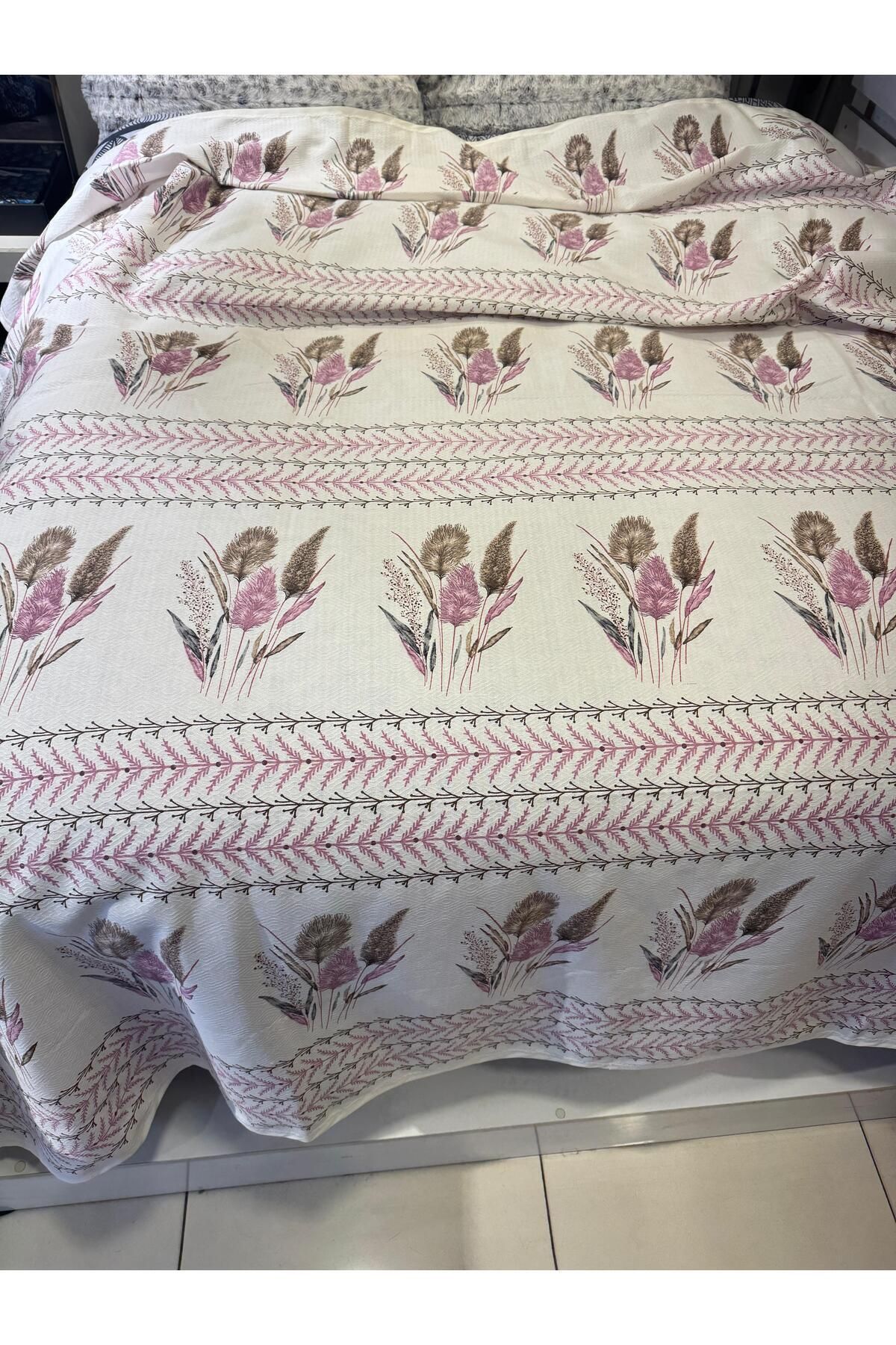 ŞENER HOME-Pink Pattern Printed Ekin 150X240 cm Single Single Pike 3