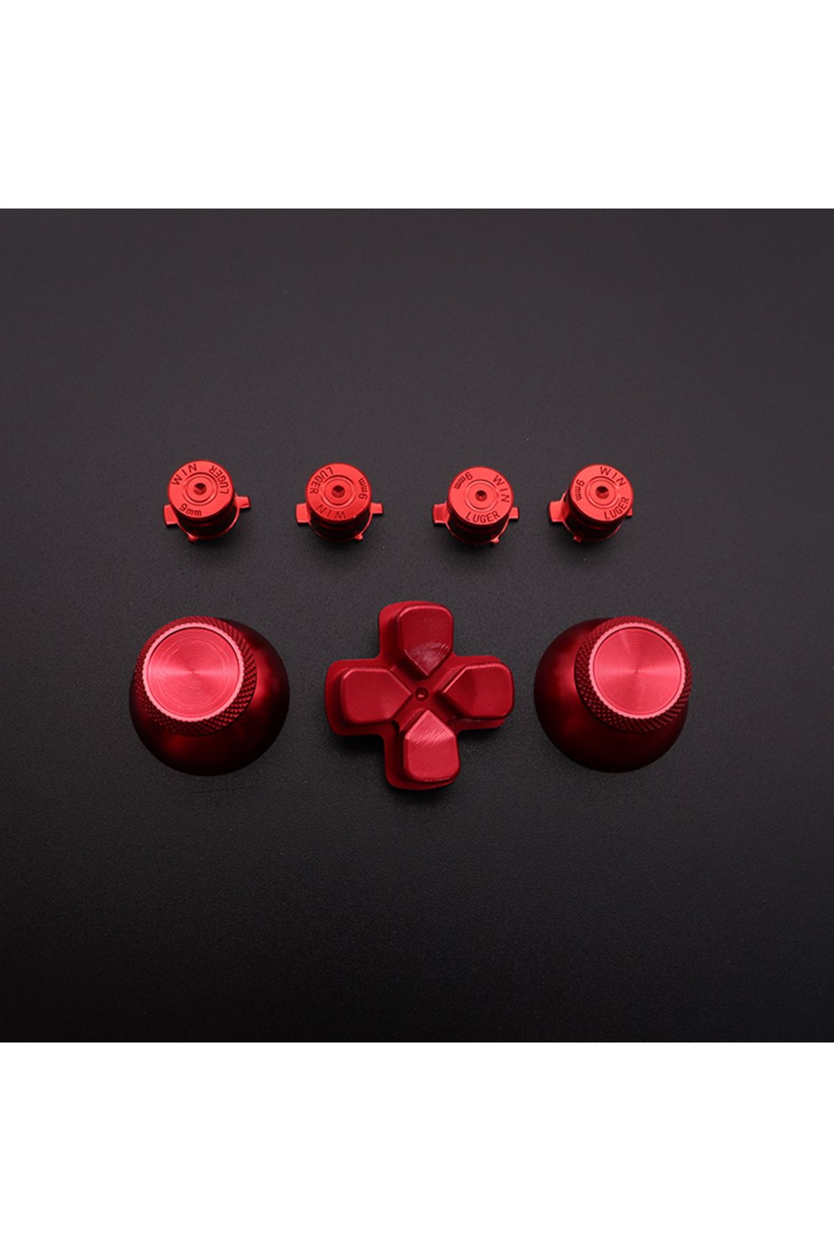Choice-N4 Gold BLACK red blue Custom Metal Thumbsticks Analogue Controller Bullet Buttons Chrome D-pad for 1