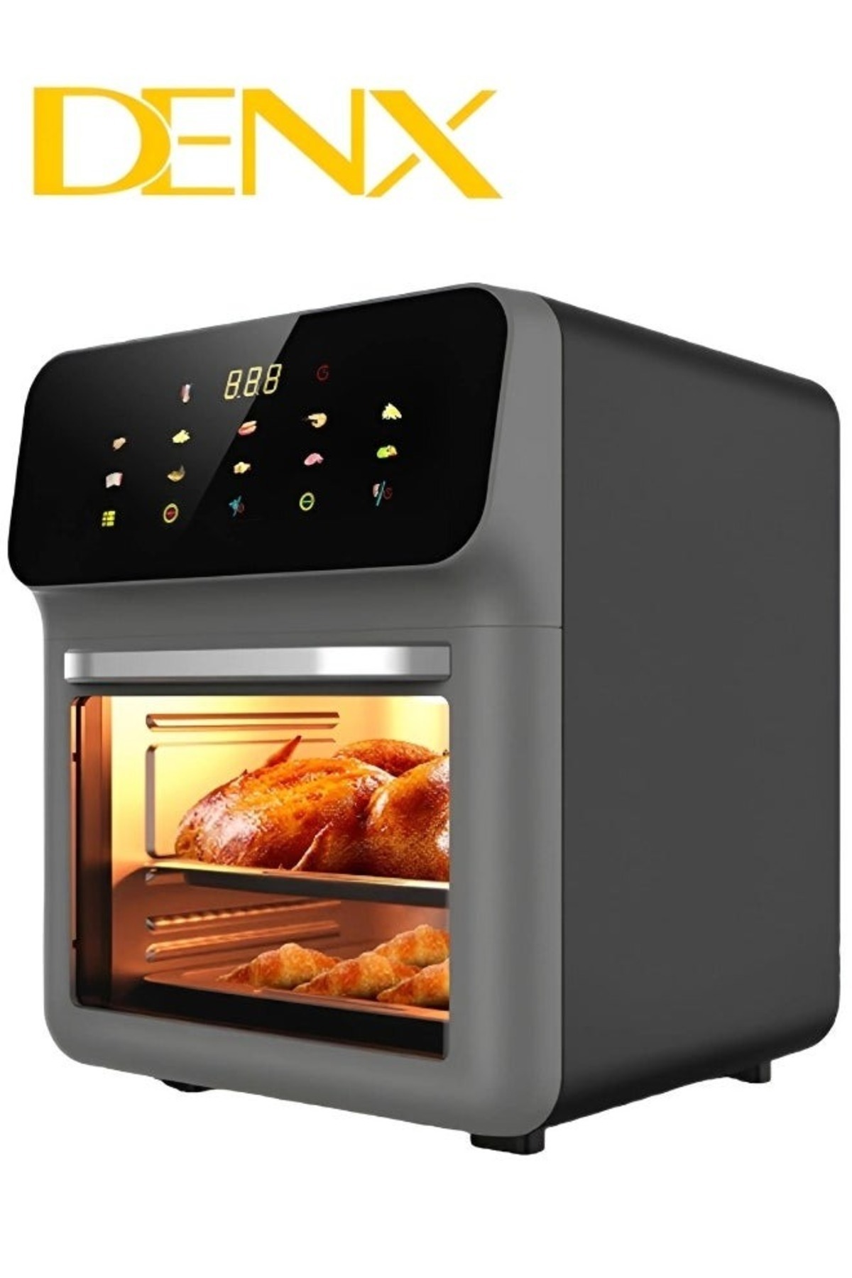 Denx Healthy oil-free air fryer, 12 liters, 1350 watts DX2081