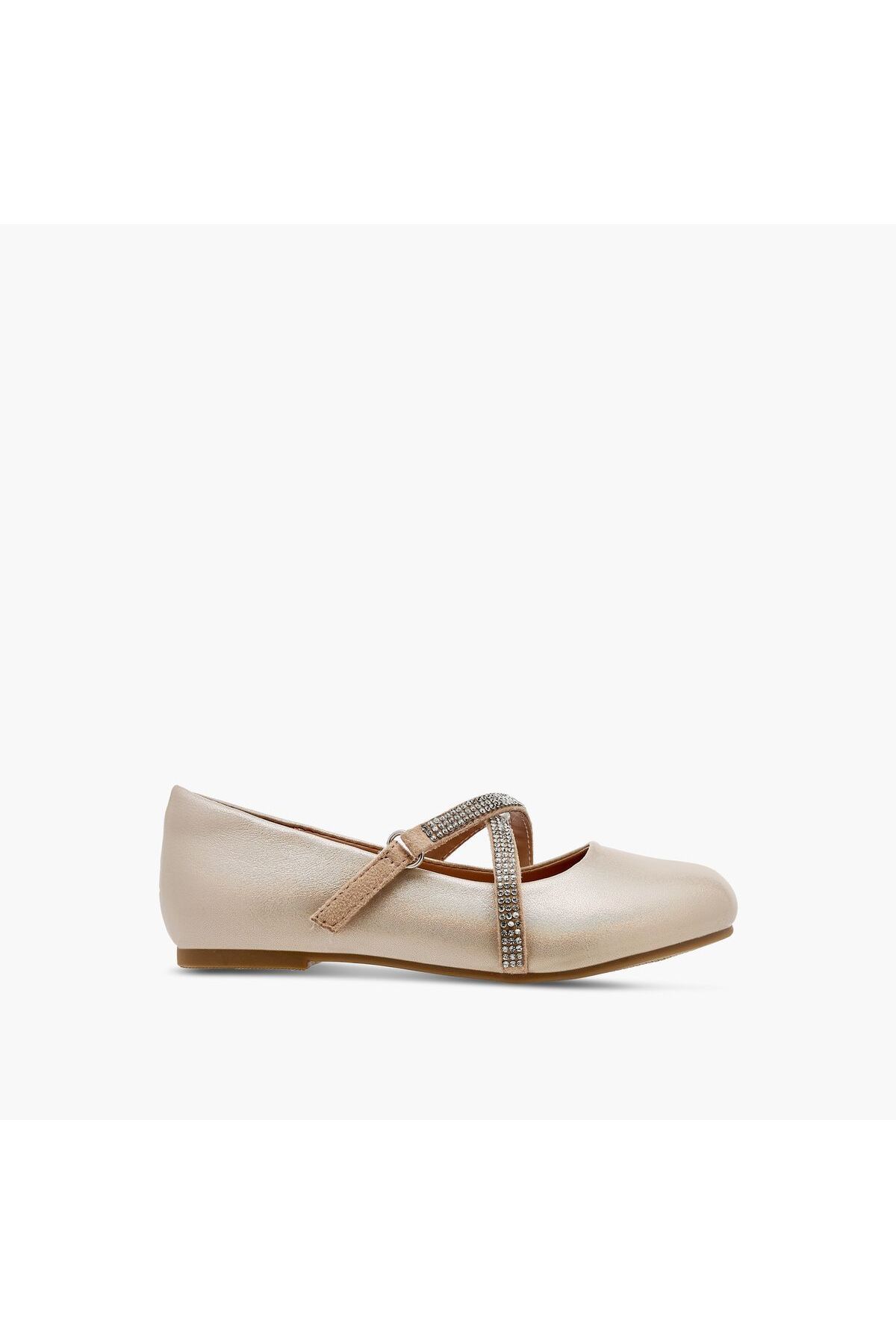 Juniors-Embellished Mary Jane Shoes with Hook and Loop Closure 3