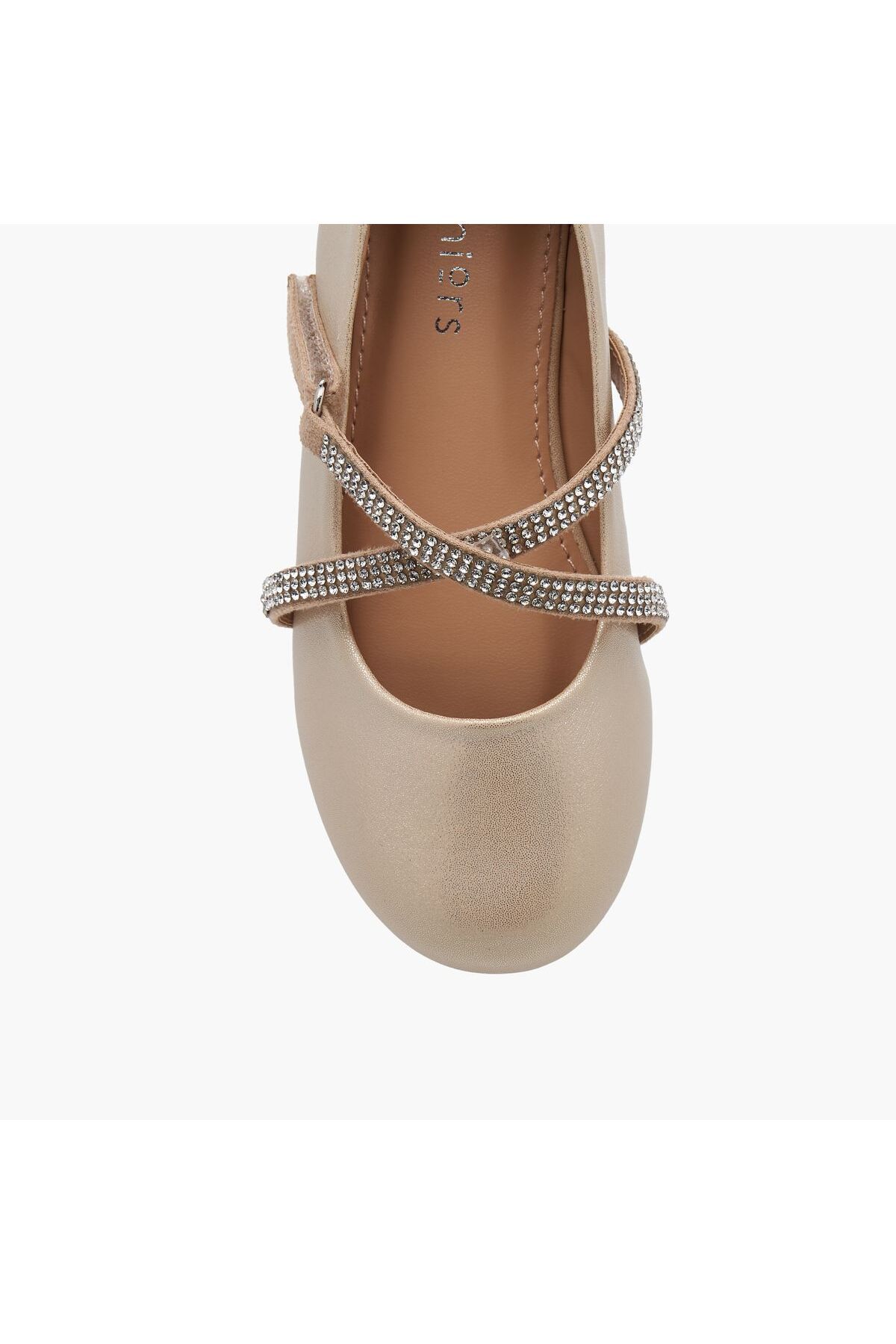 Juniors-Embellished Mary Jane Shoes with Hook and Loop Closure 4