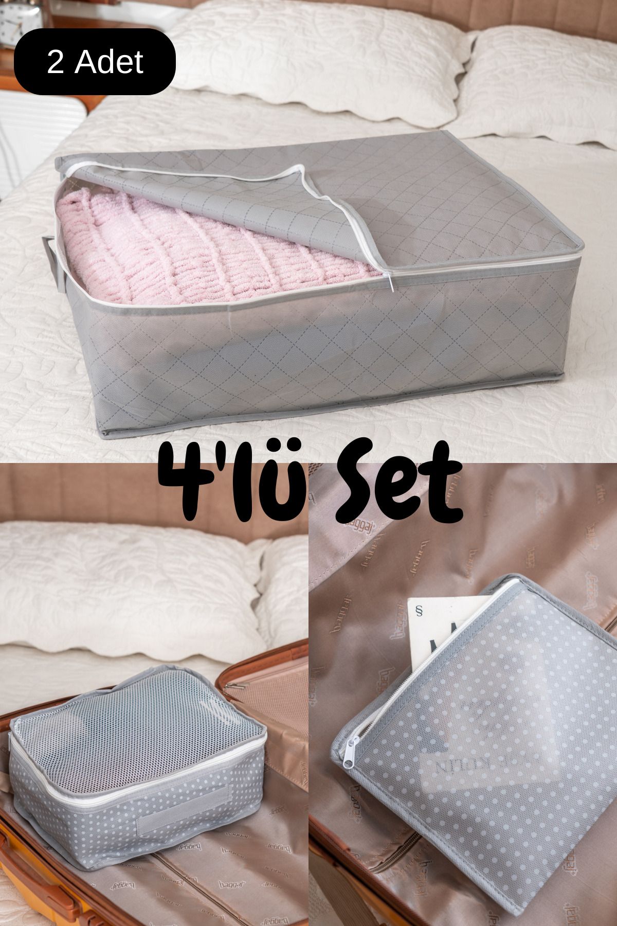 MÖFT 4 Este Organizator Pentru Lenjerie De Corp Hurç Valise - One Size
