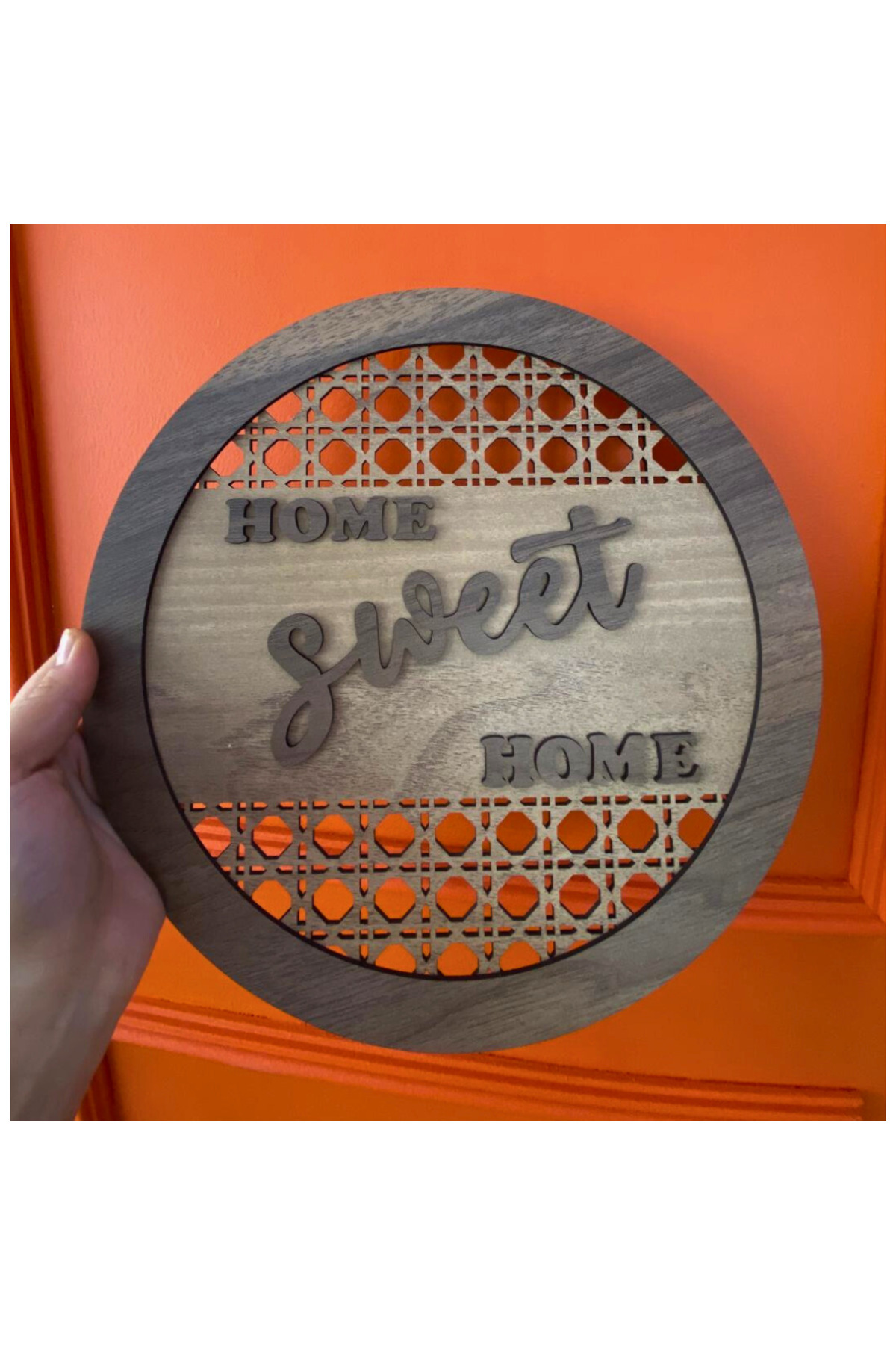 WoodenZoo-Home Sweet Home Written Decorative Gift Wooden Door Wall Ornament 3