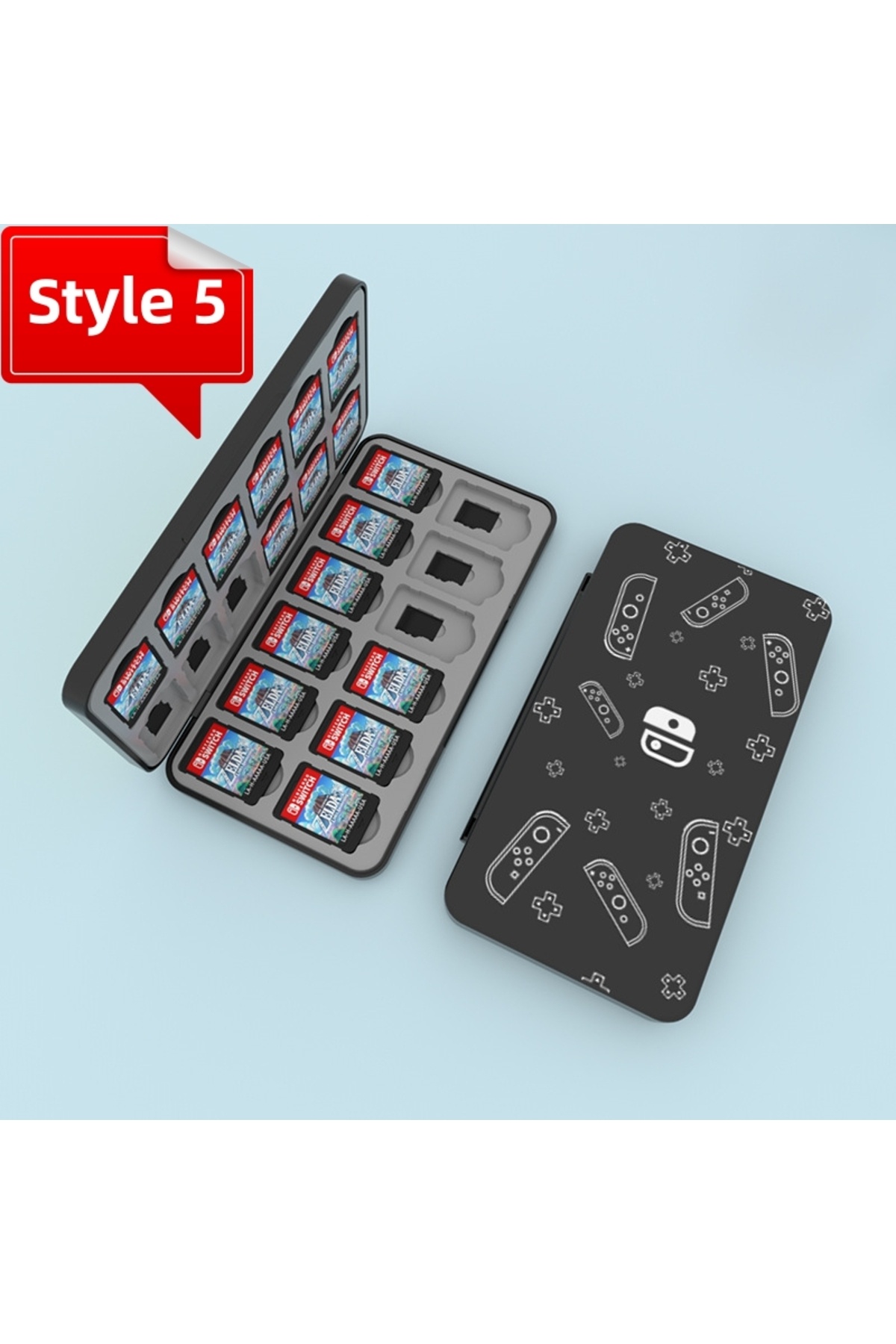 Choice-Style 5 Protective Game Card Case Switch 24 Slots Storage Box Game Cartridge Case For Switch OLED Li 1