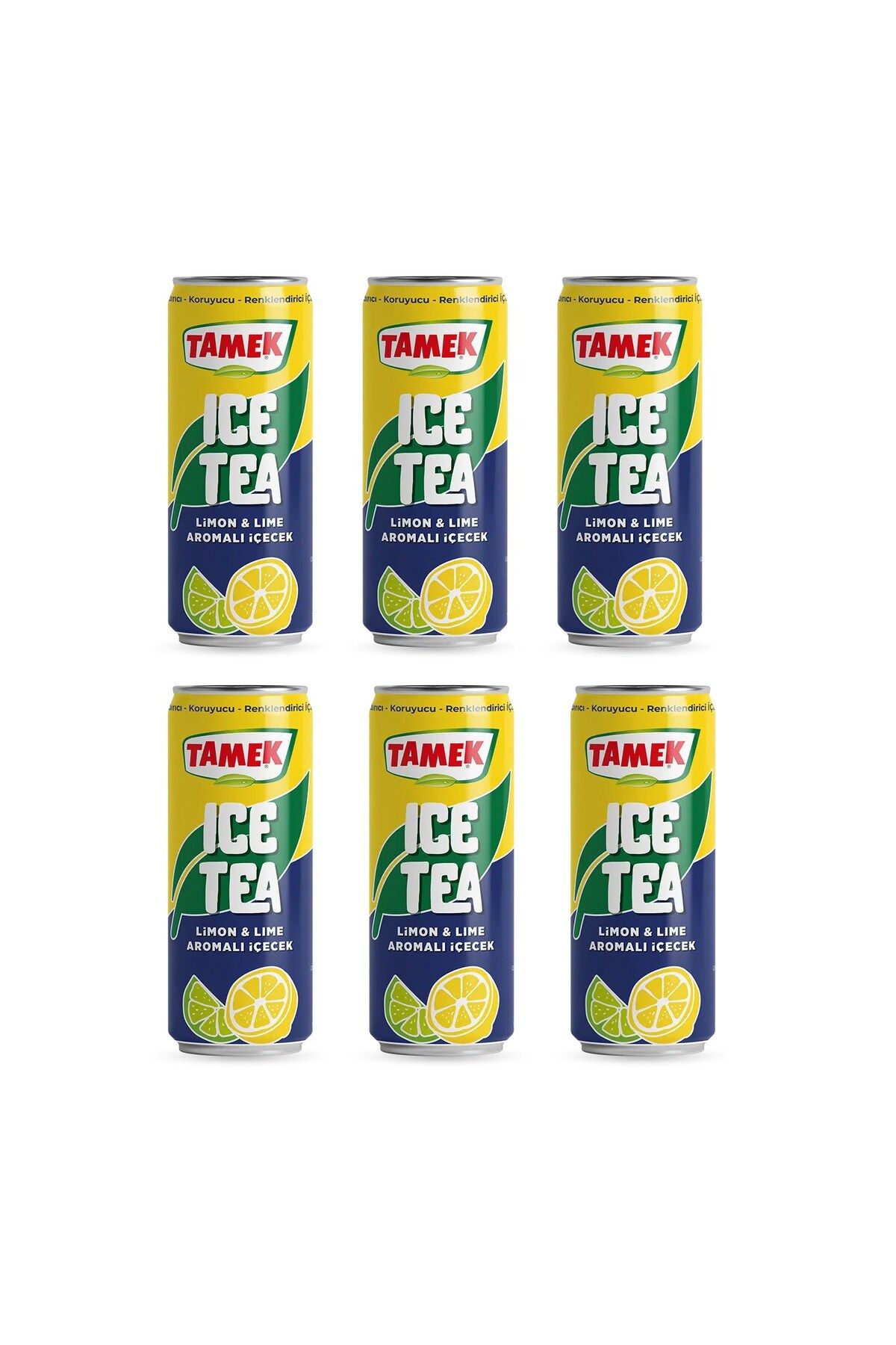 TAMEK Ice Tea Limon & Lime 330 ml x 6 Adet