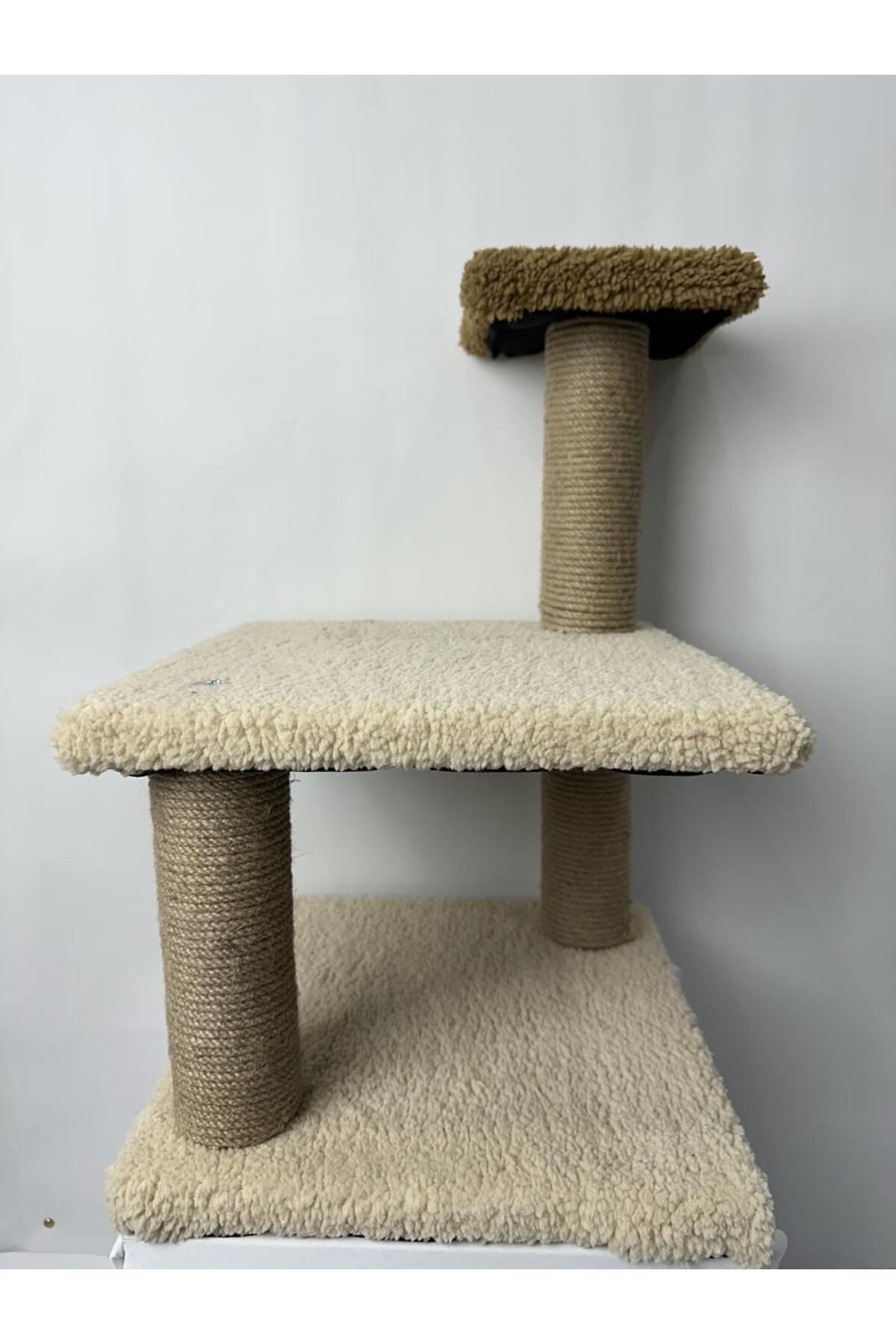 Komano Pontika-Plush Textured Soft 3 Layer Kitten Cat Scratching Board 46 cm Soft Loved Colors 3