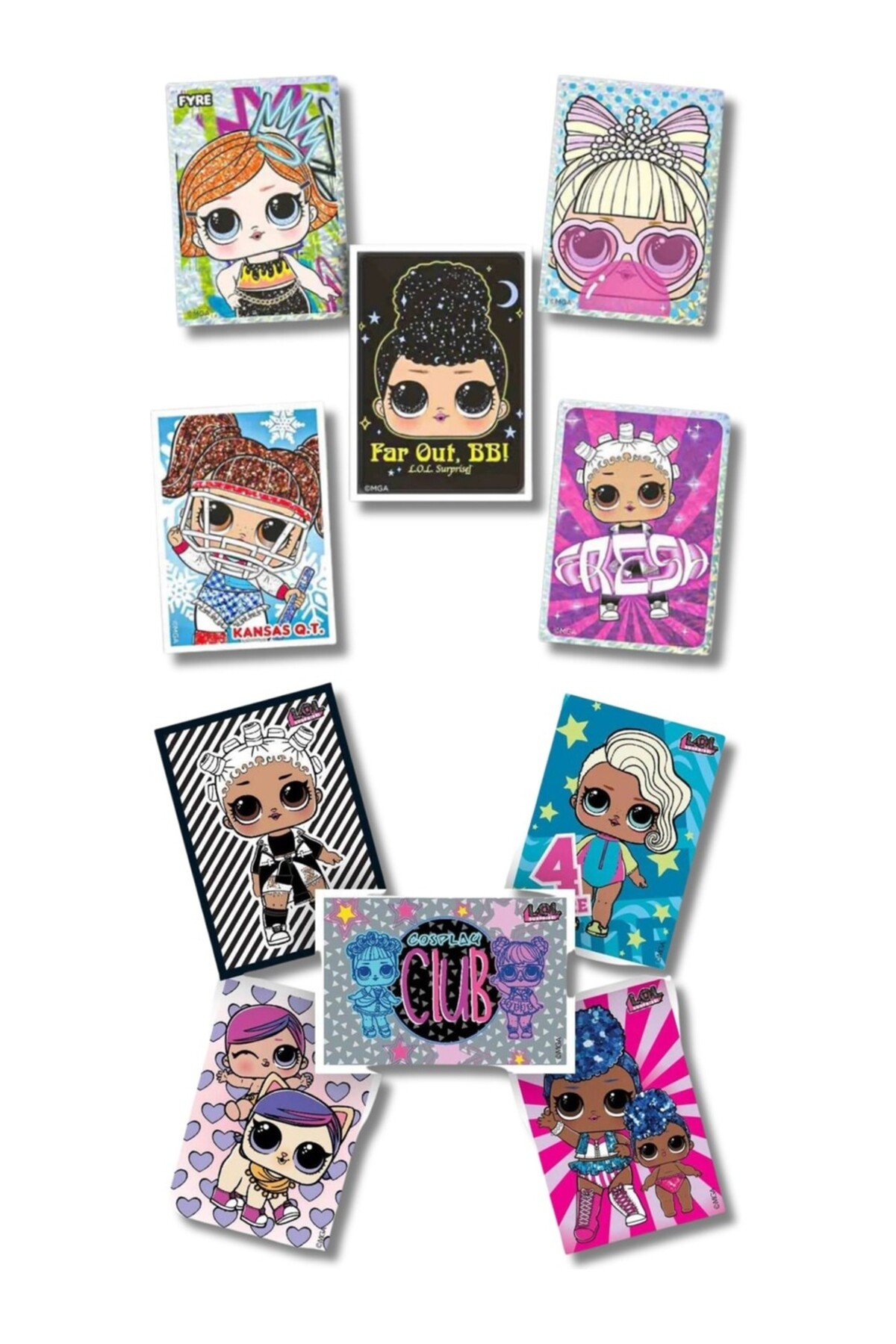 Panini L.O.L Surprise! We are Queens! Sticker Collection Sticker Albümü+ 1 Kutu (36 Paket Sticker) Set fotoğrafı 4 (önizleme)