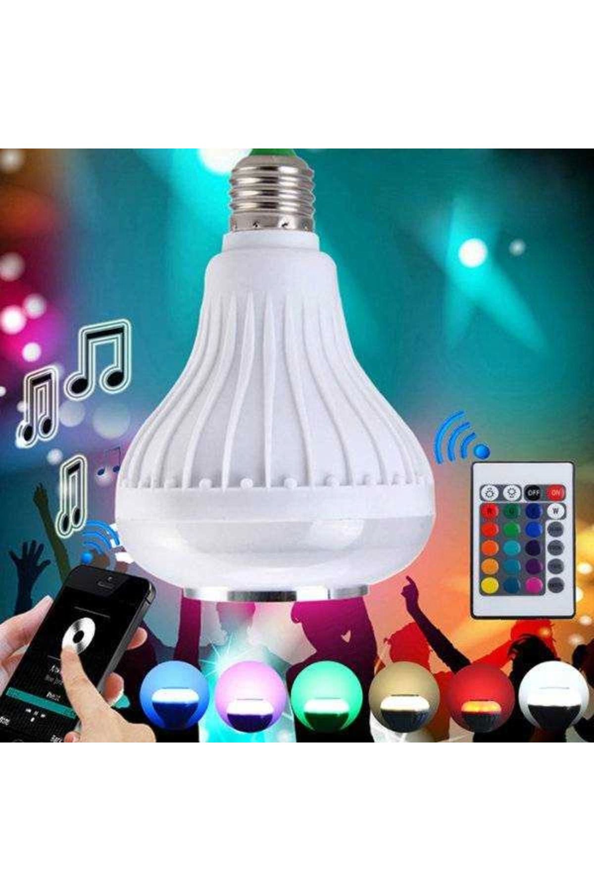 Kuzgun Ticaret Hoparlör Ve Led Lamba Uzaktan Kumandalı Ampül ( Lisinya )
