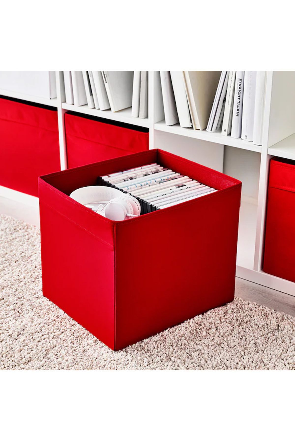 Generic-Red storage box 33x38x33 cm 3