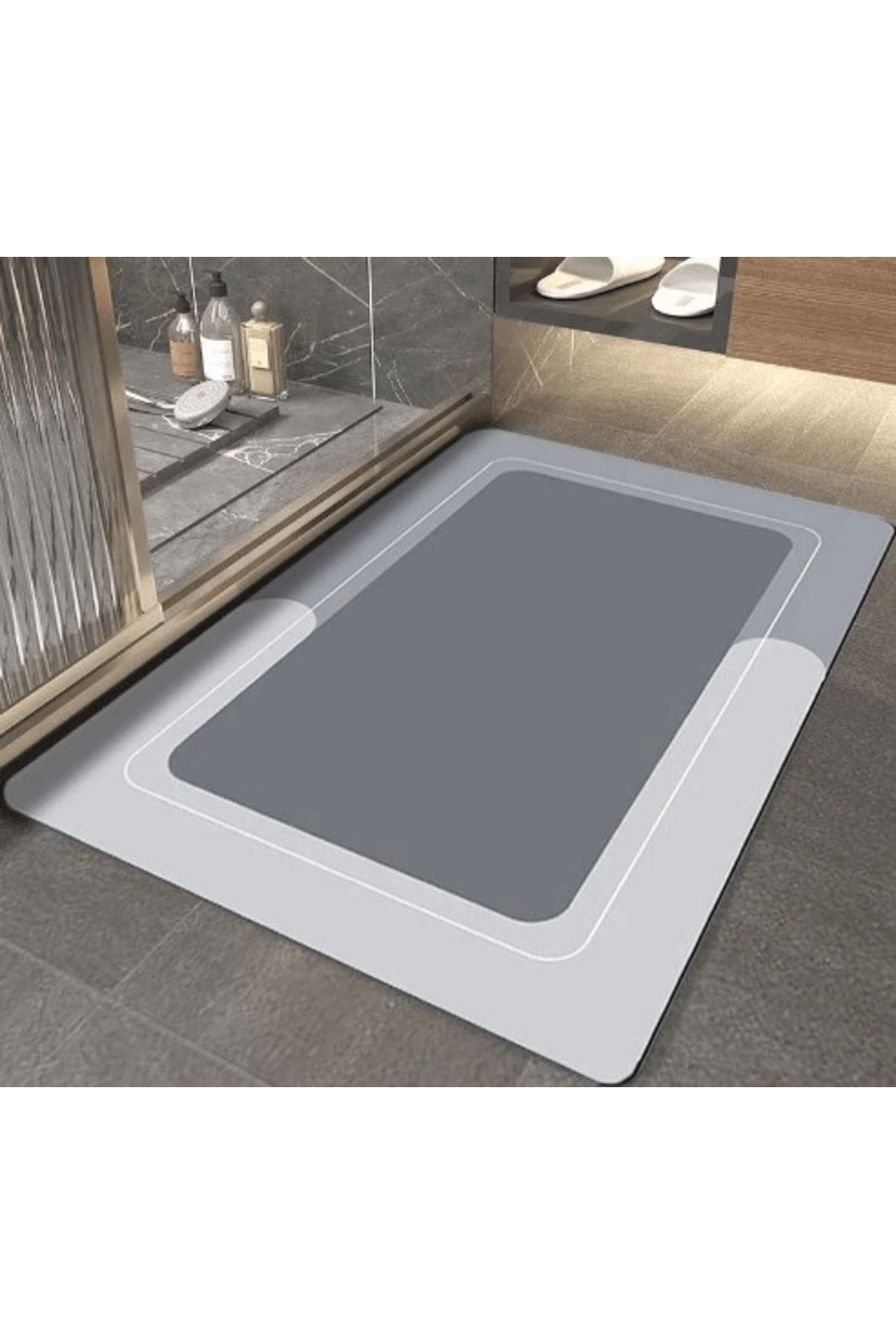 BEŞMİNARE Dikdörtgen Süper Emici Banyo Paspası 38*58 Cm ( Lisinya )