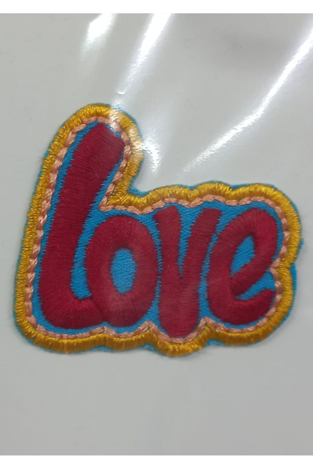 OK AKSESUAR Aplike Ütü İle Yapışan Love Arma 4x2 cm