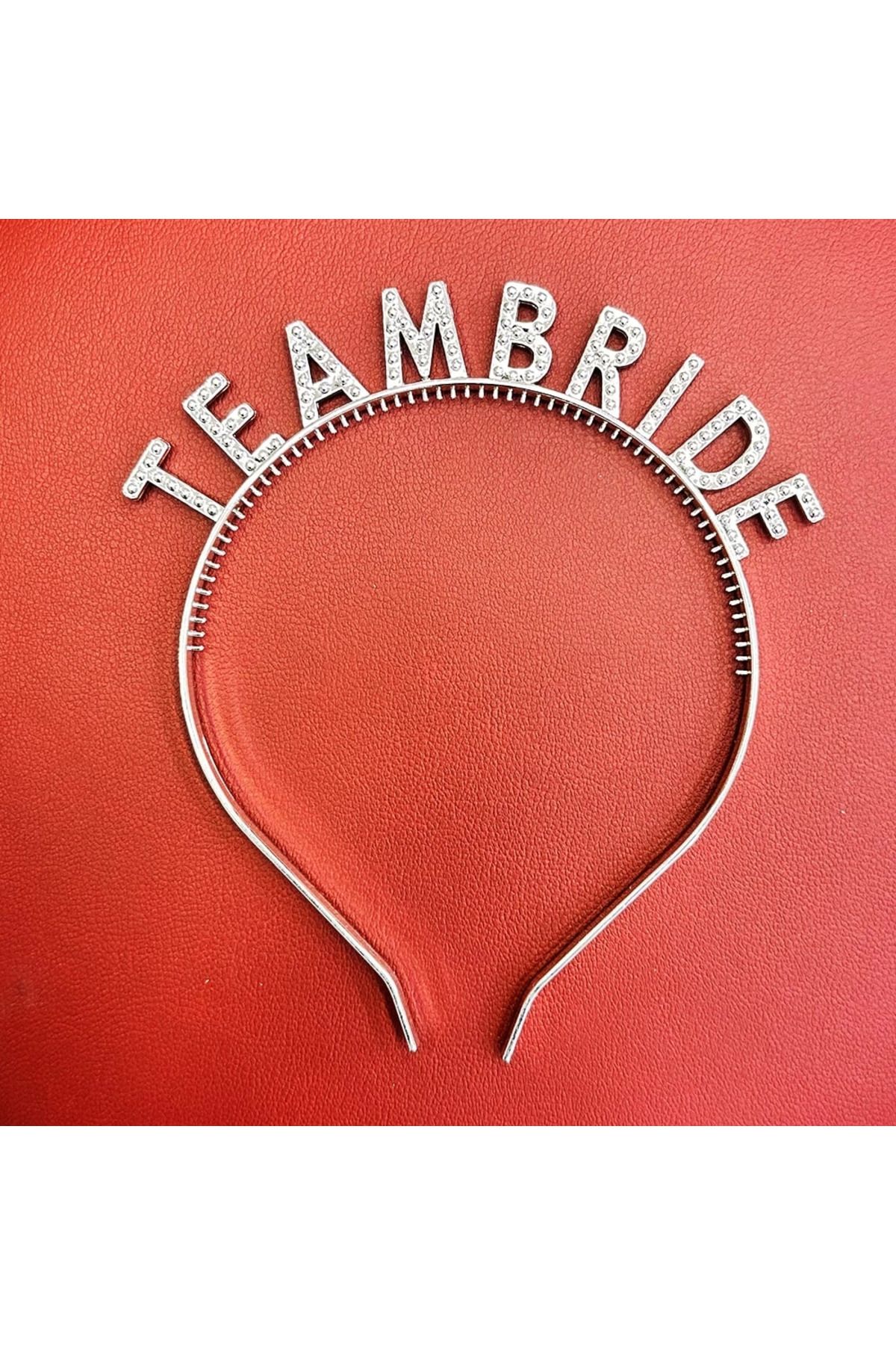 Narnuga Gümüş Renk Team Bride Taç Plastik – Gelin Ve Nedime Tacı - MCT9810-9590
